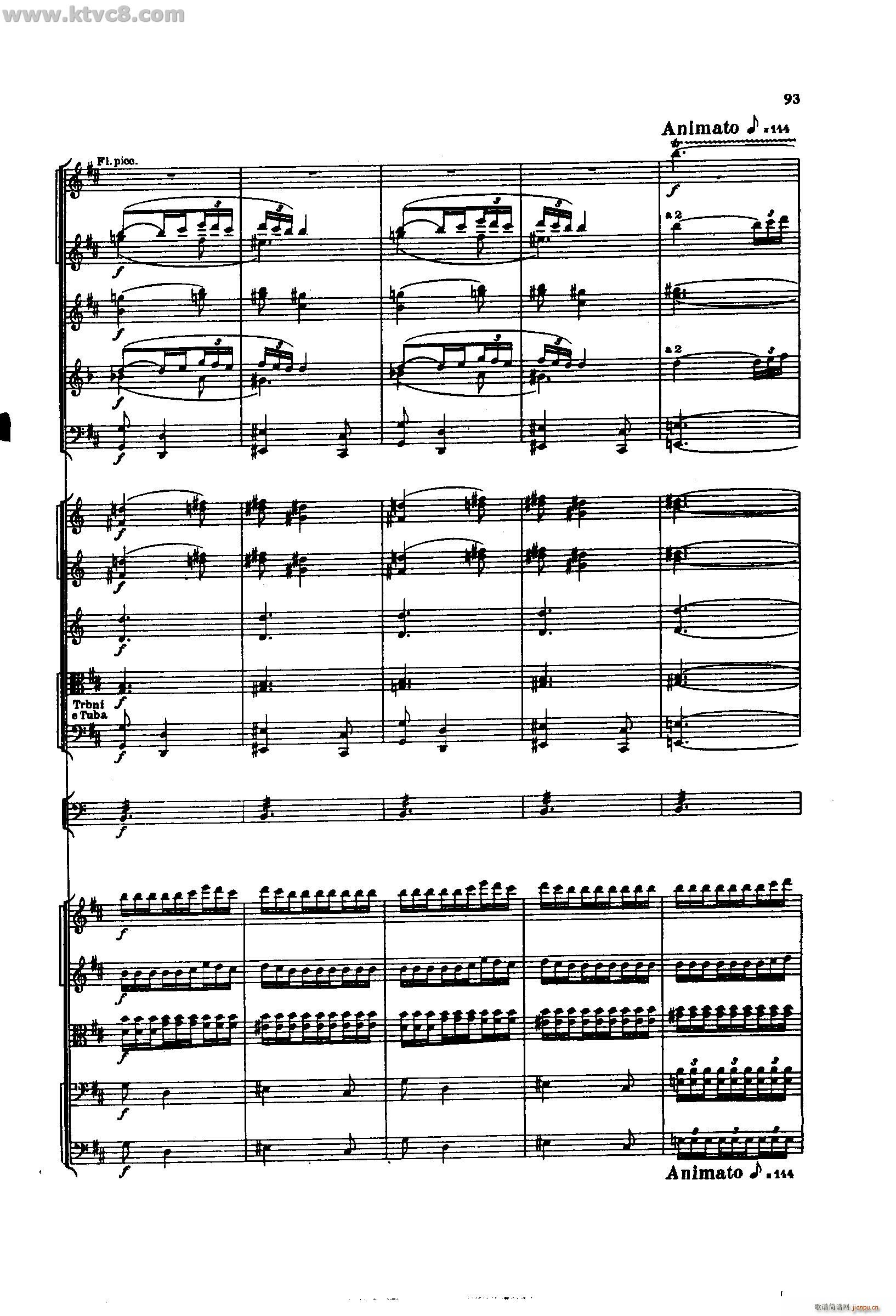 舍赫拉查达交响组曲 作品35 第二部分(总谱)47