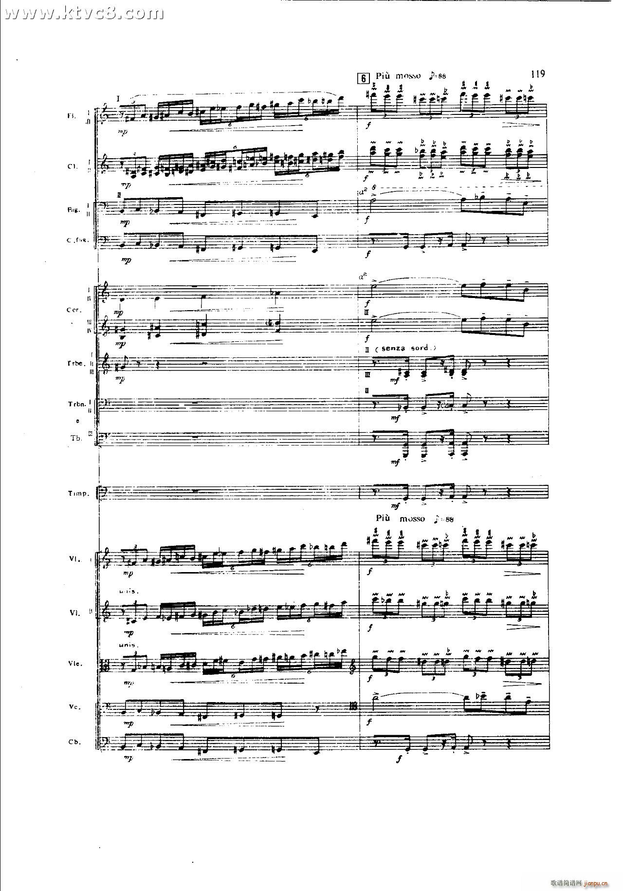 朱践耳 第一交响曲之三 共五部分(总谱)39