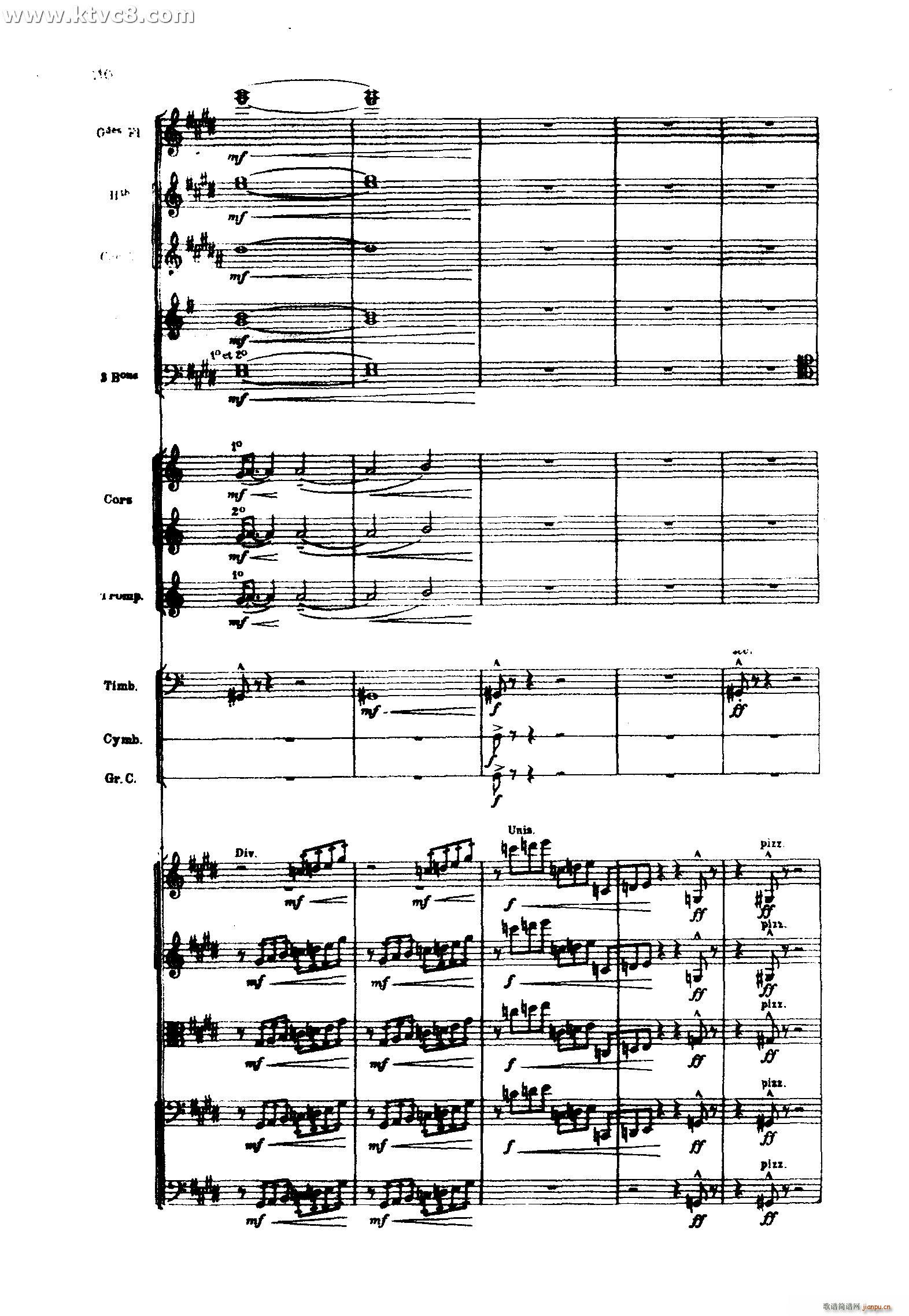 海 三首交响素描之三 风与海的对话(总谱)10