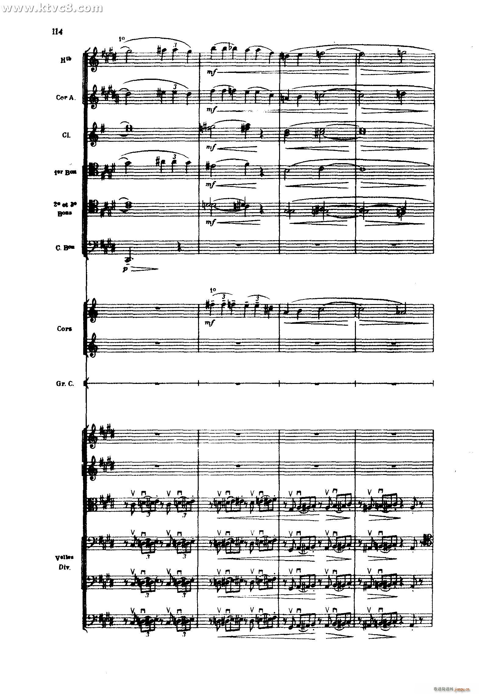 海 三首交响素描之三 风与海的对话(总谱)14