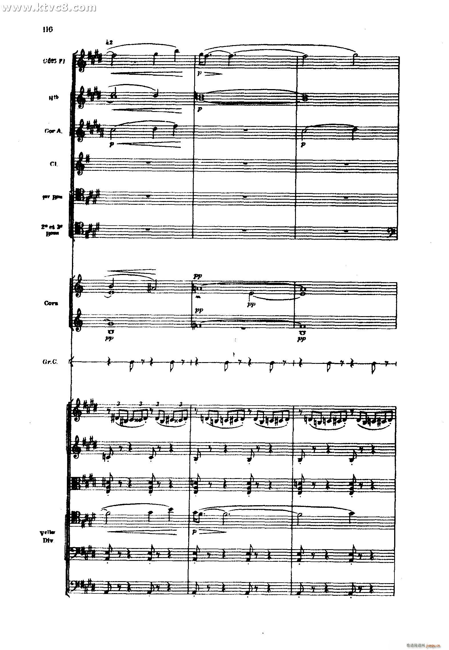 海 三首交响素描之三 风与海的对话(总谱)16