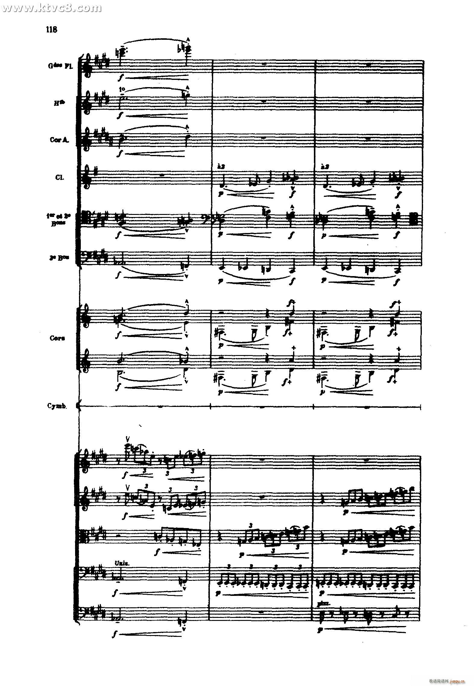 海 三首交响素描之三 风与海的对话(总谱)18