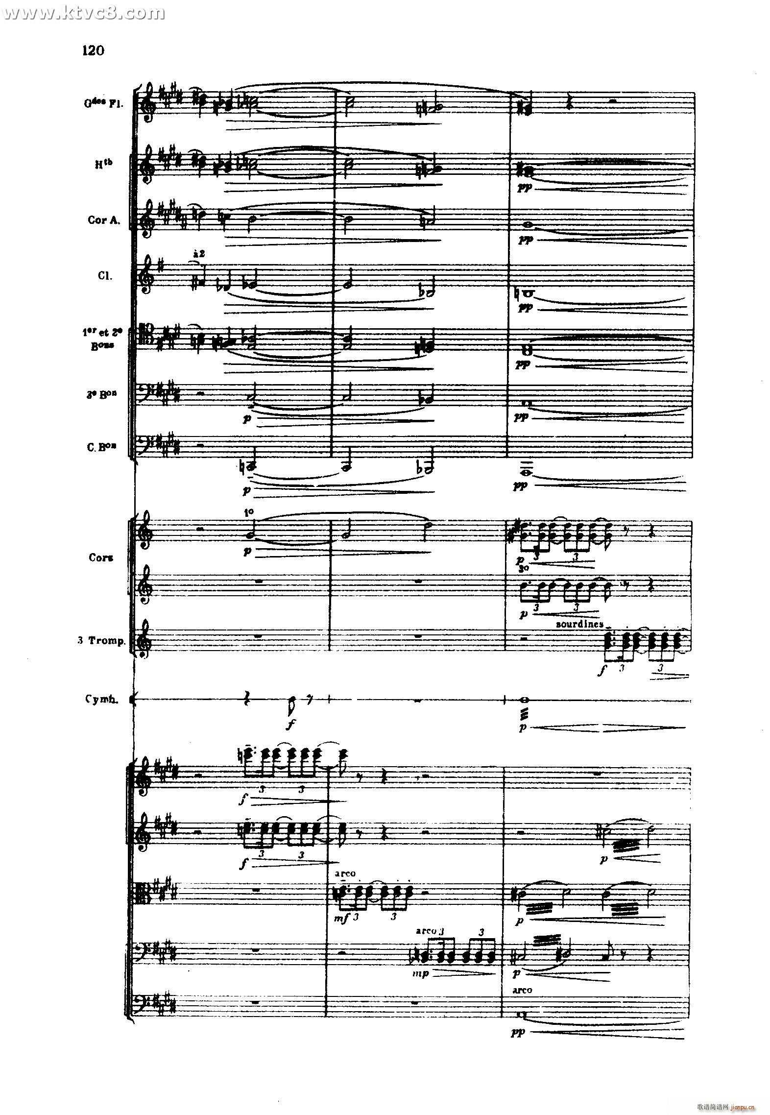 海 三首交响素描之三 风与海的对话(总谱)20