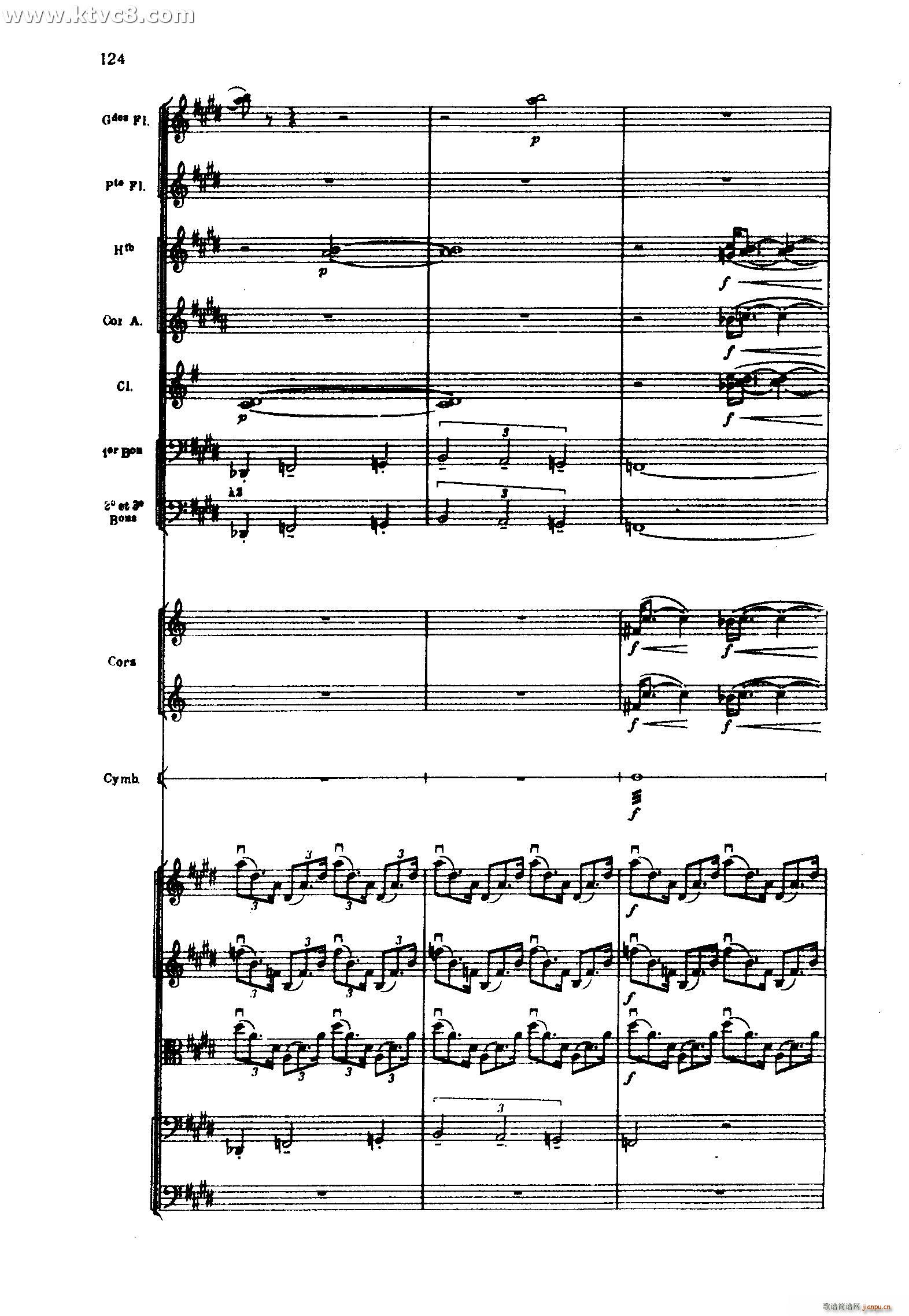 海 三首交响素描之三 风与海的对话(总谱)24