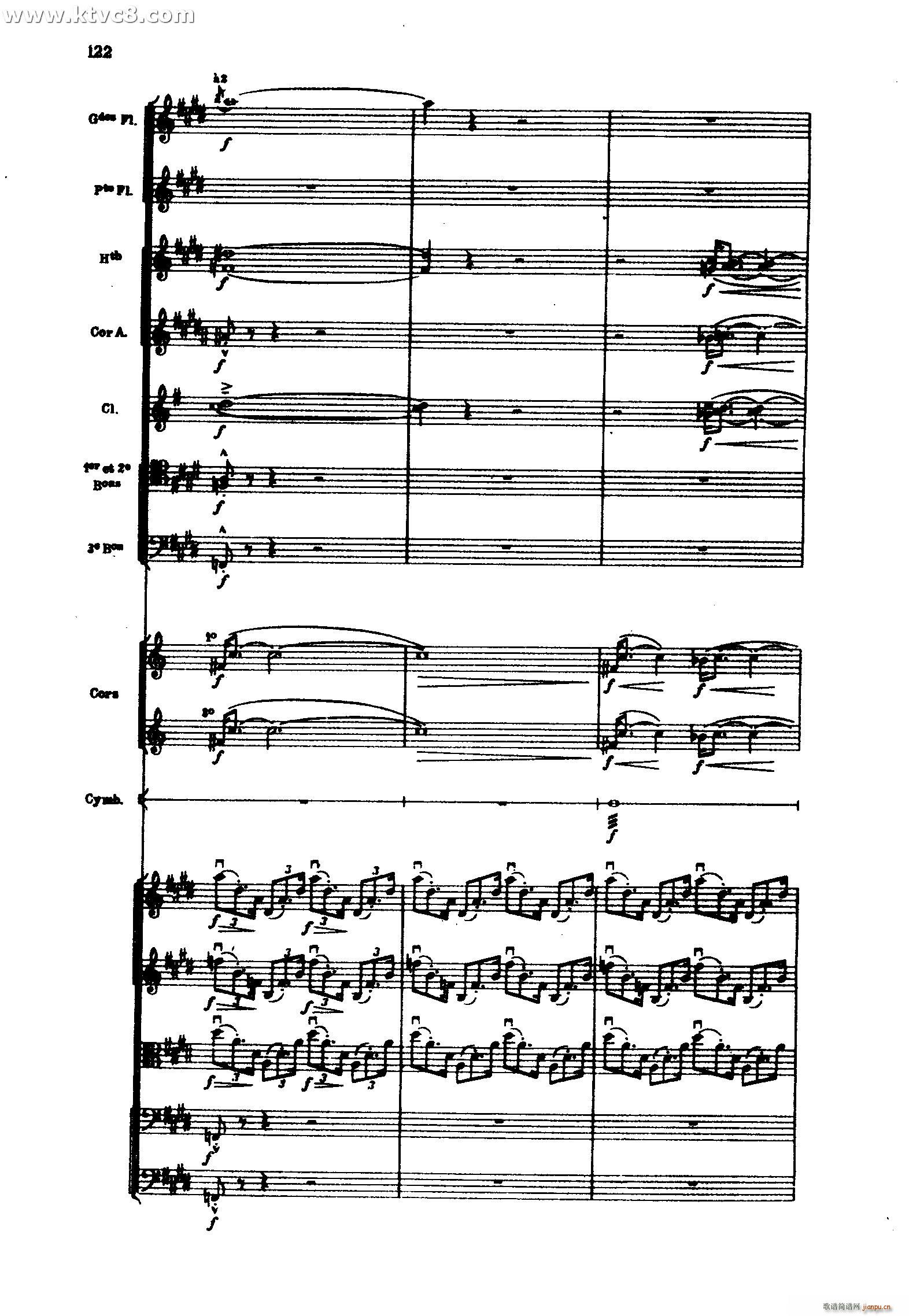 海 三首交响素描之三 风与海的对话(总谱)22