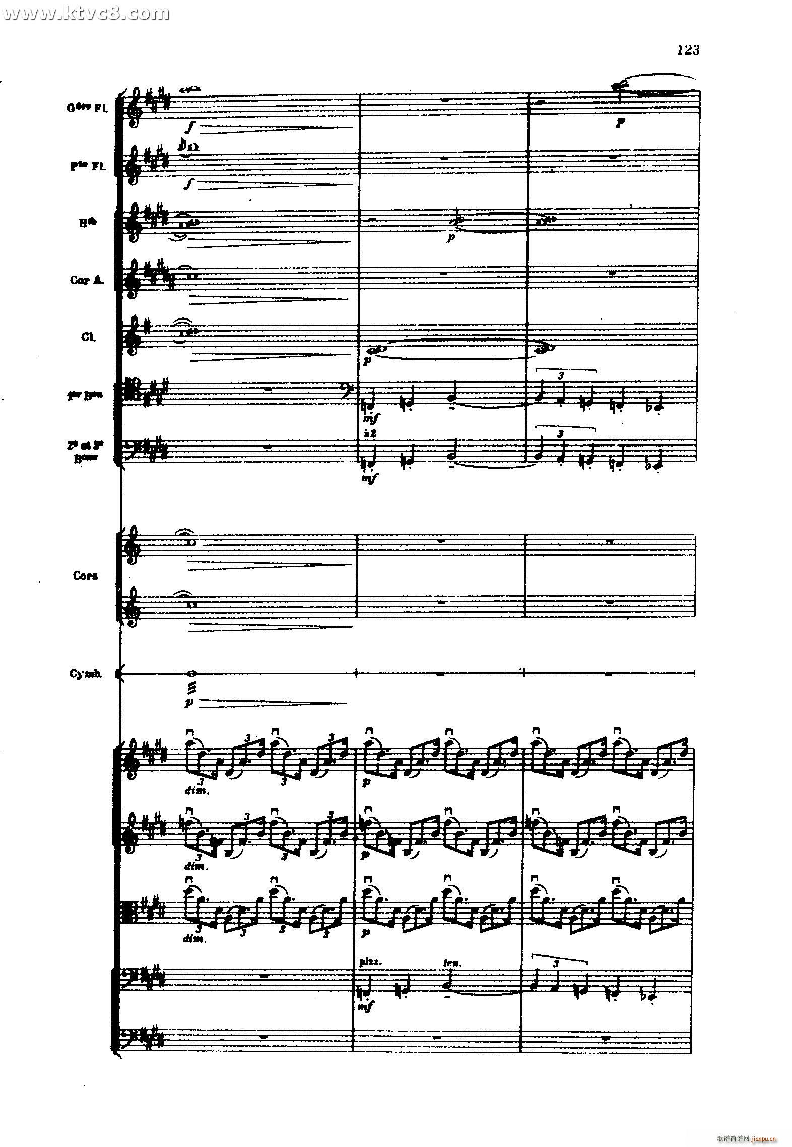 海 三首交响素描之三 风与海的对话(总谱)23