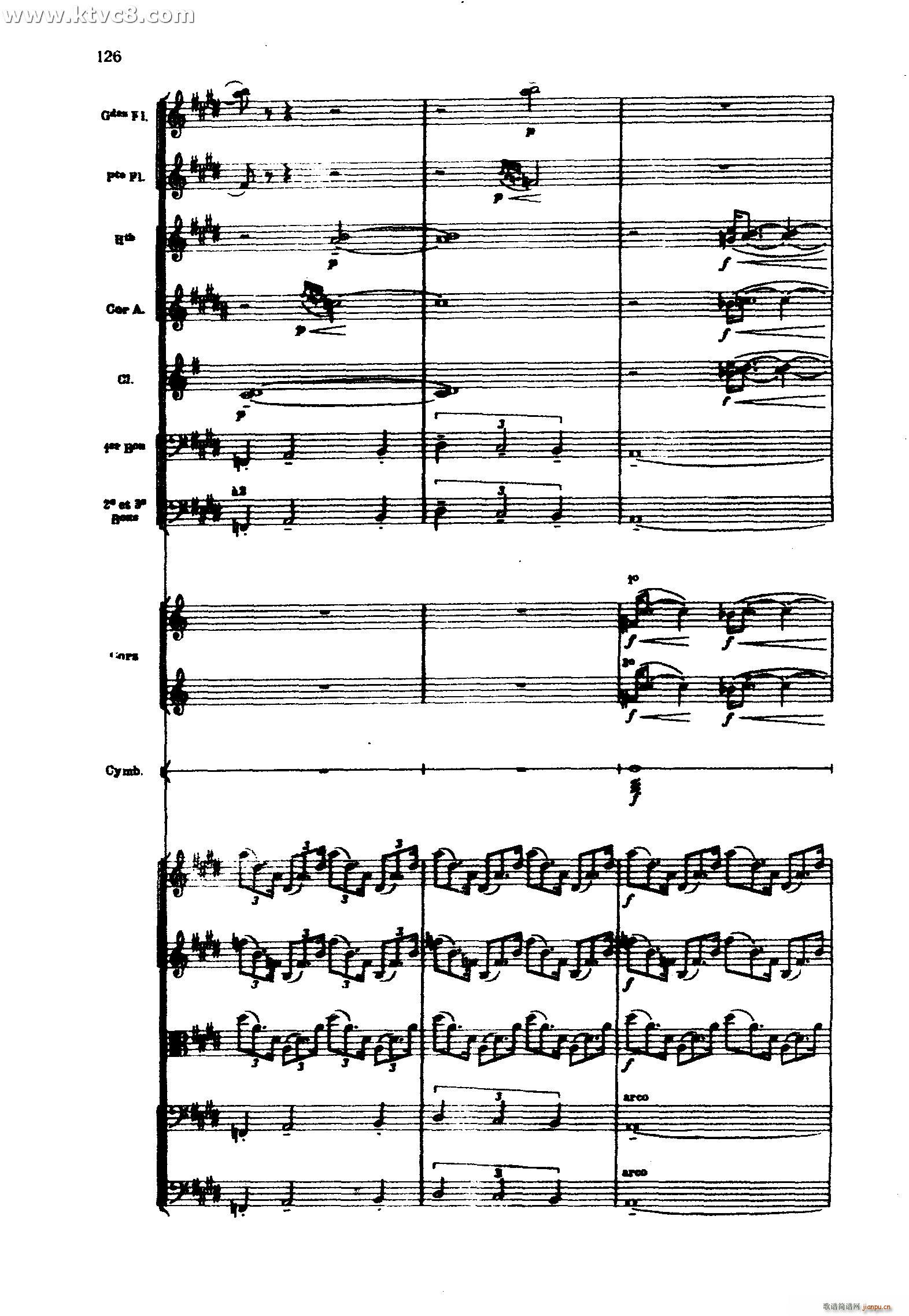 海 三首交响素描之三 风与海的对话(总谱)26