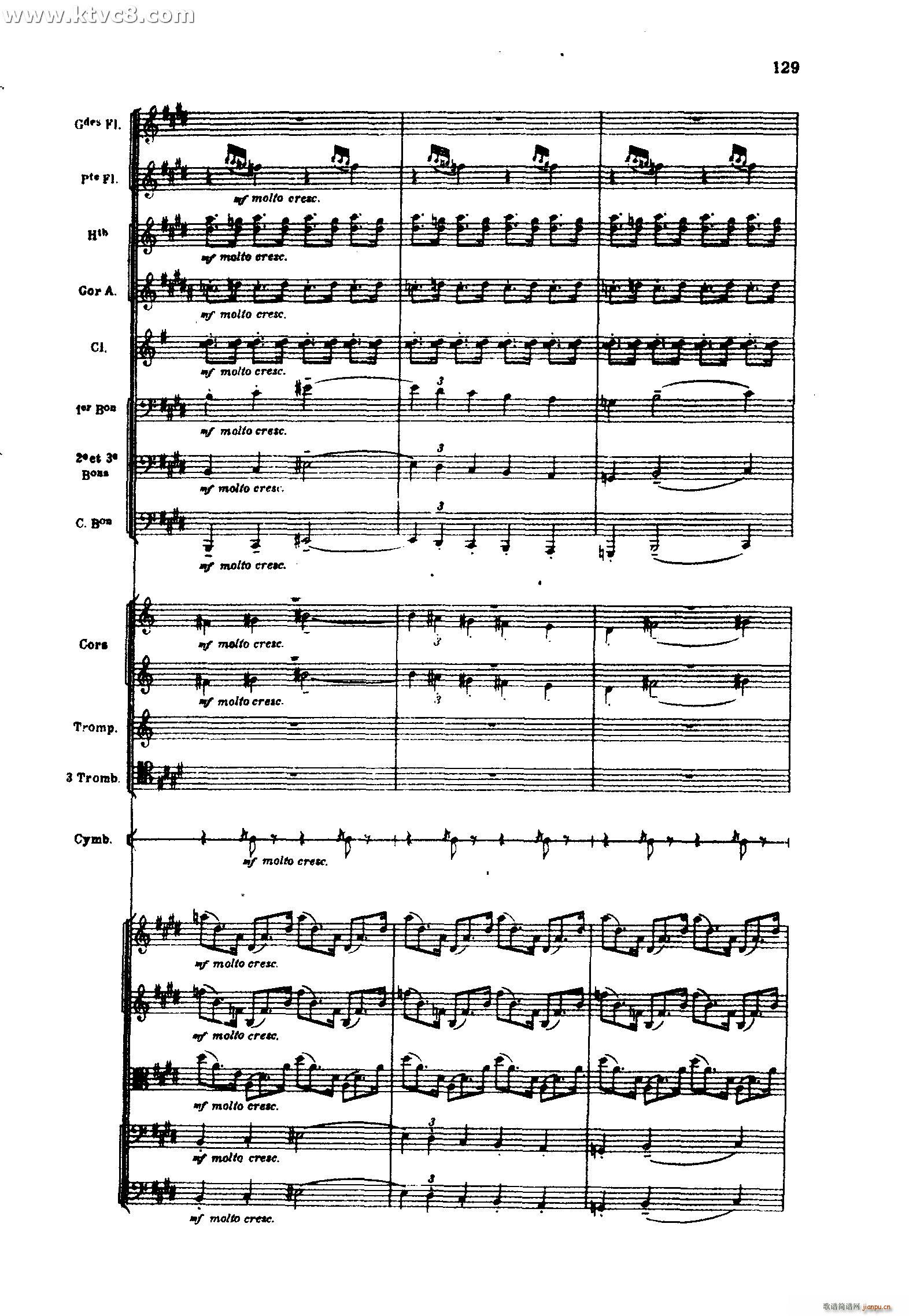 海 三首交响素描之三 风与海的对话(总谱)29