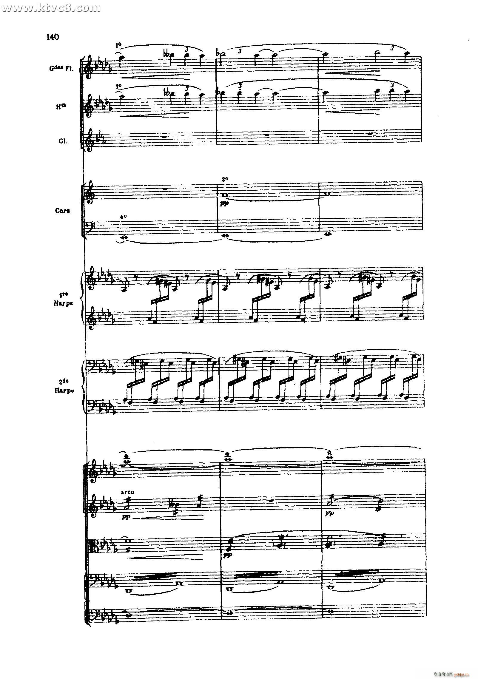 海 三首交响素描之三 风与海的对话(总谱)40