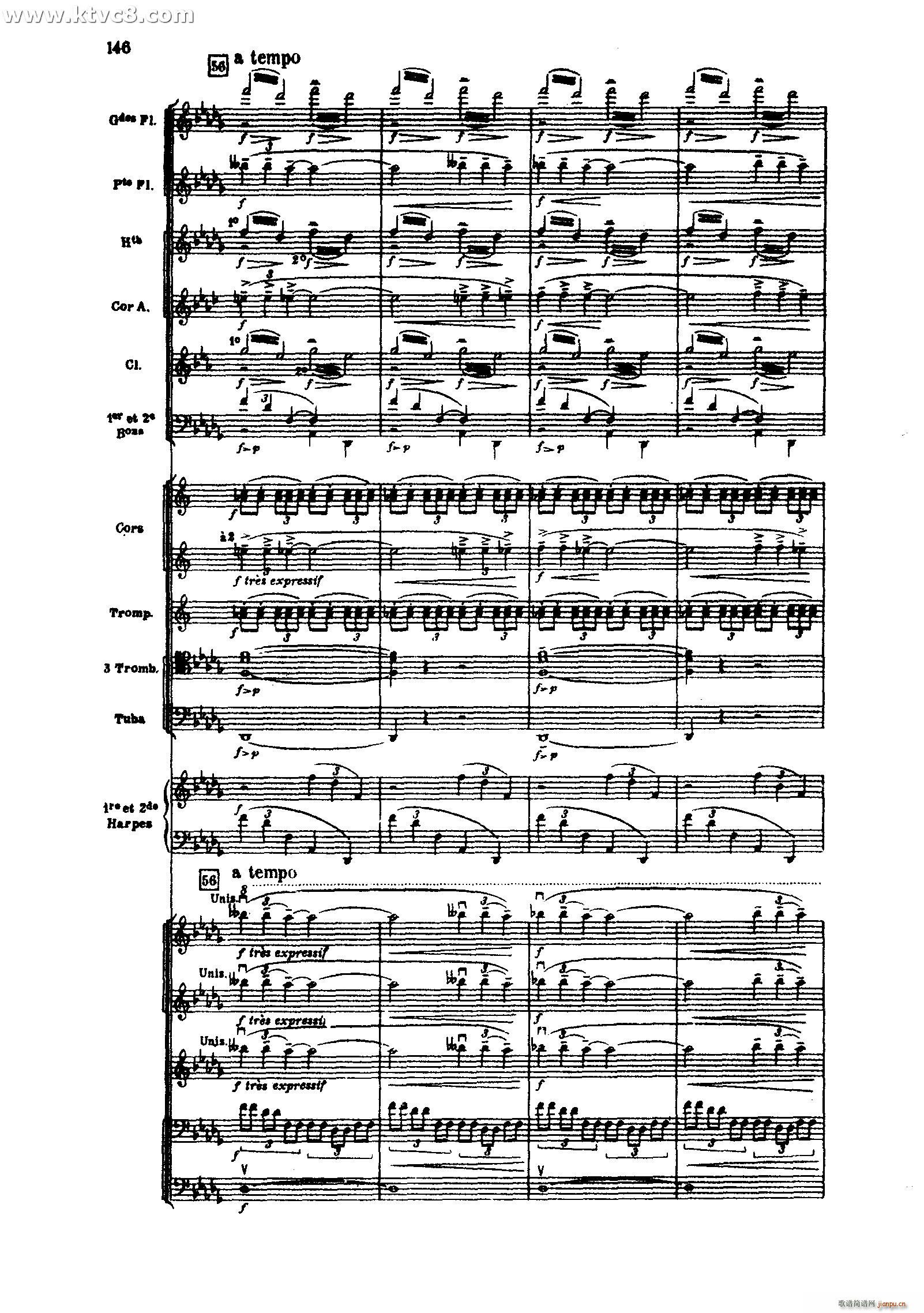 海 三首交响素描之三 风与海的对话(总谱)46