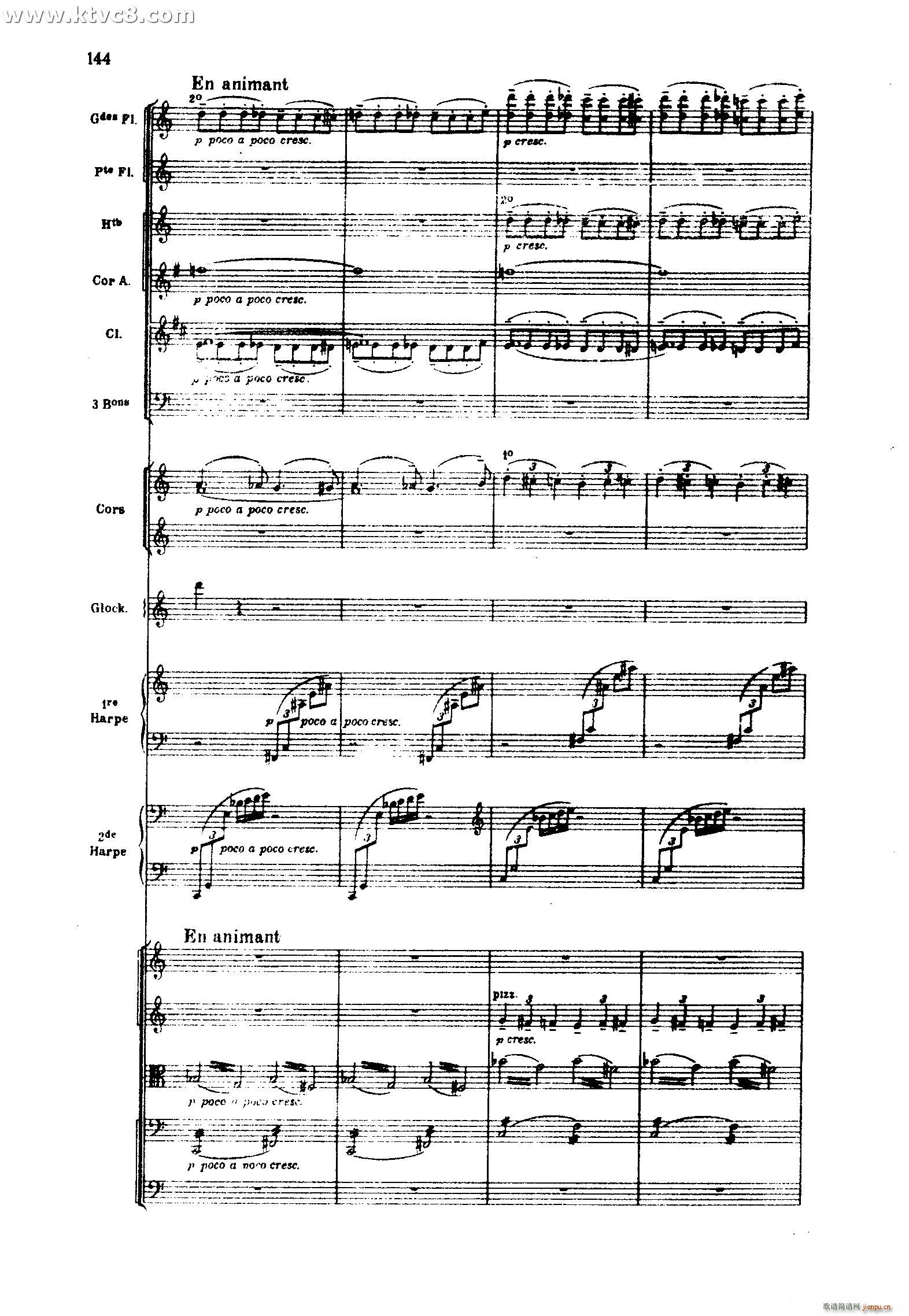 海 三首交响素描之三 风与海的对话(总谱)44