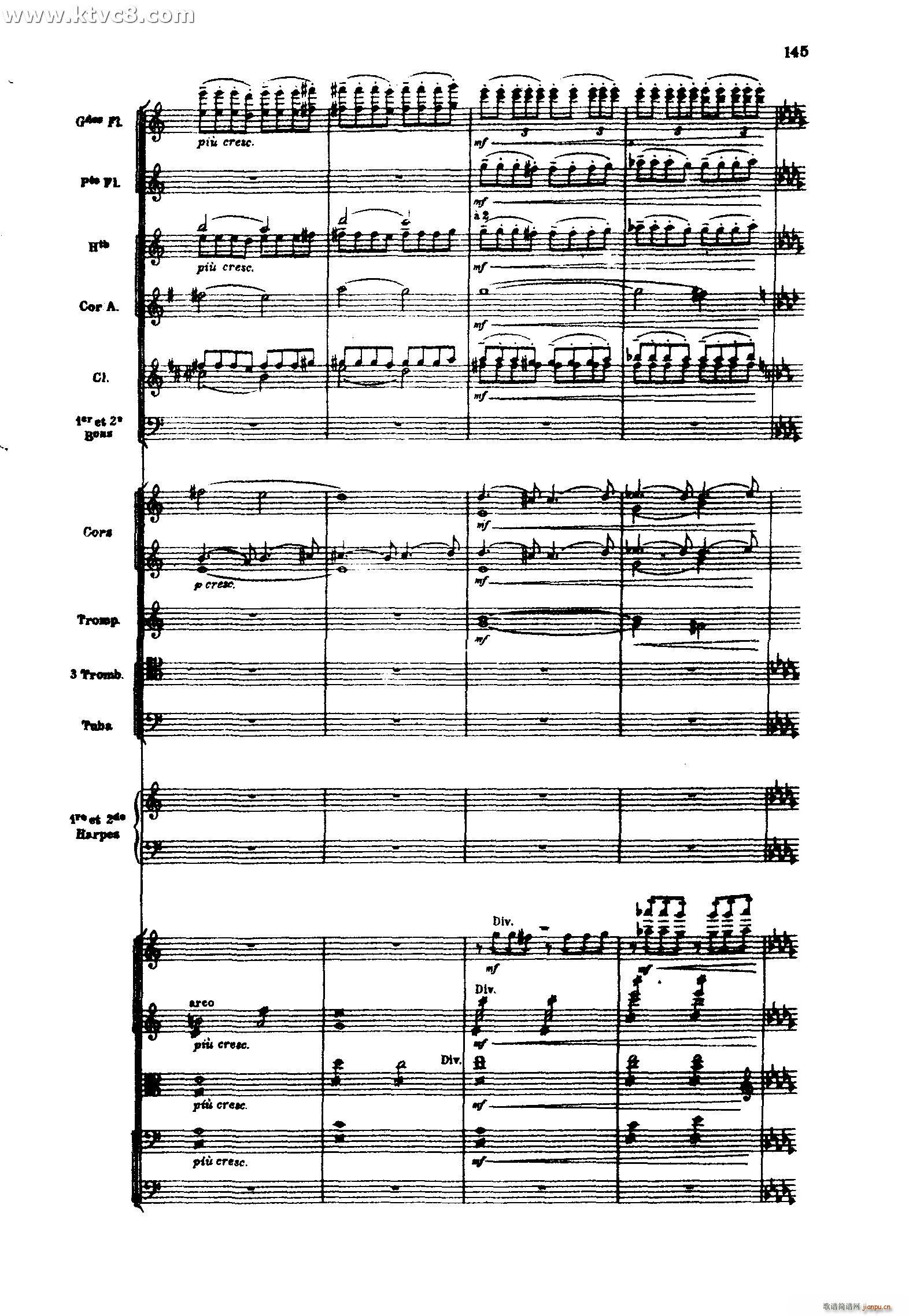 海 三首交响素描之三 风与海的对话(总谱)45