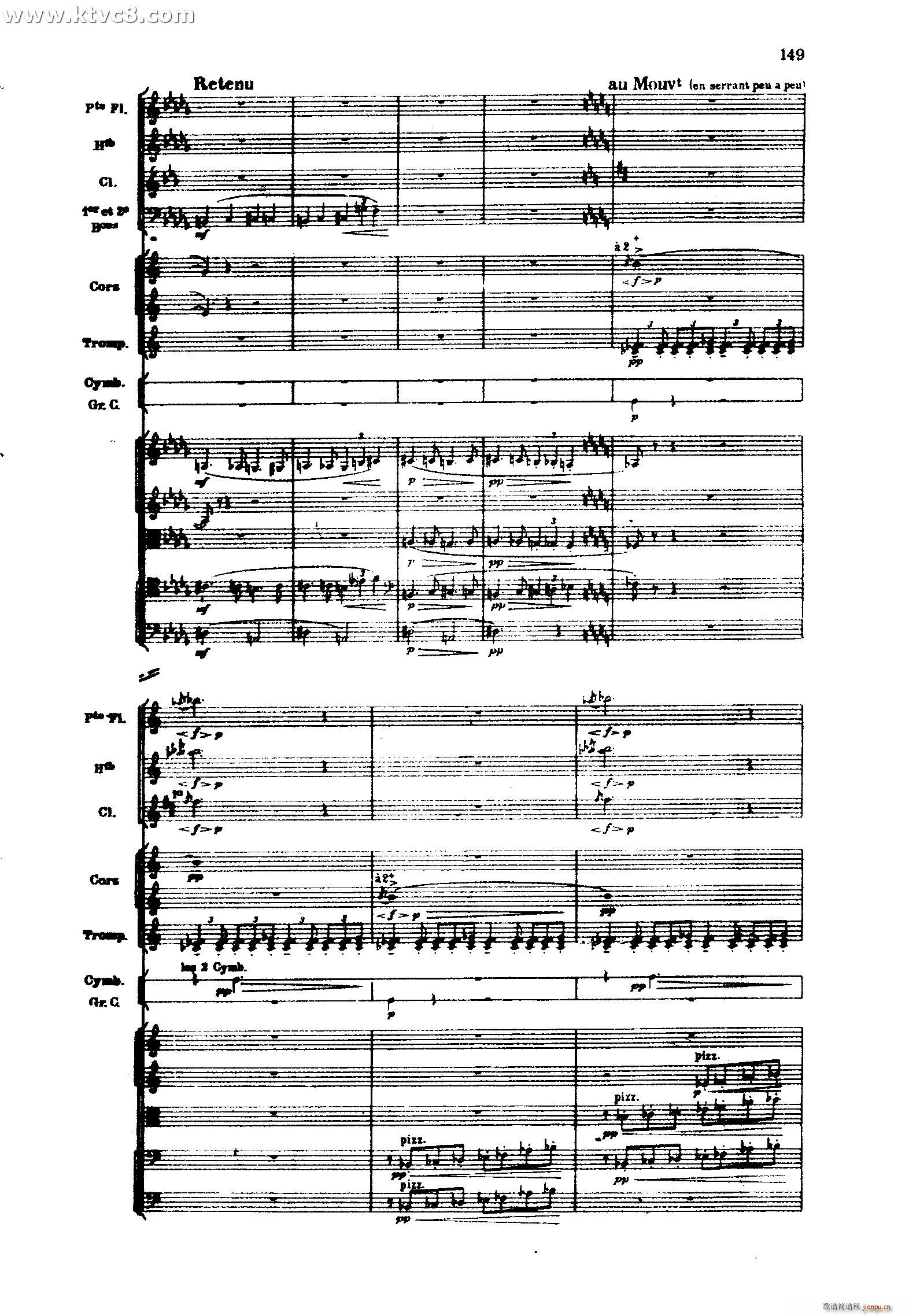 海 三首交响素描之三 风与海的对话(总谱)49