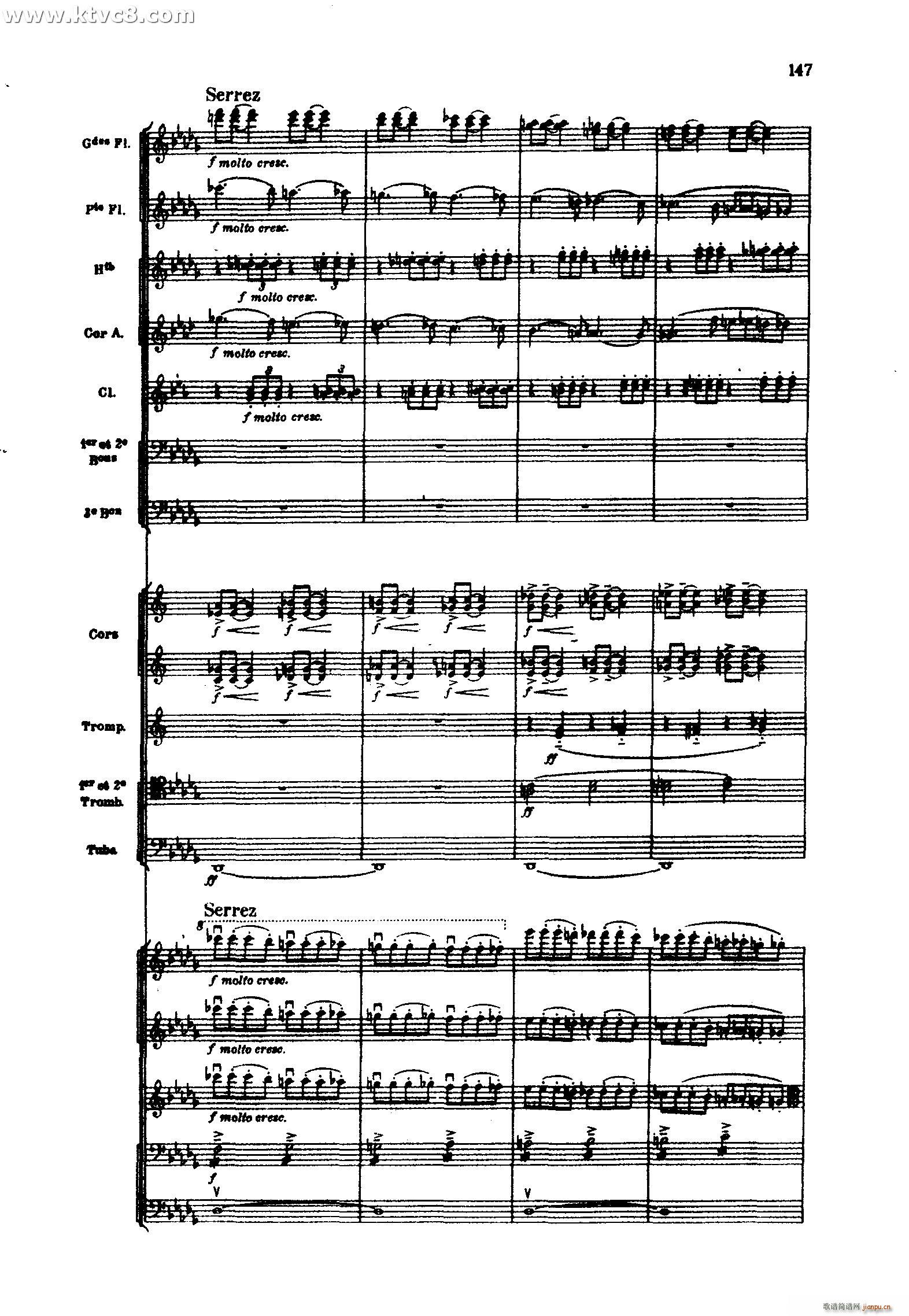 海 三首交响素描之三 风与海的对话(总谱)47