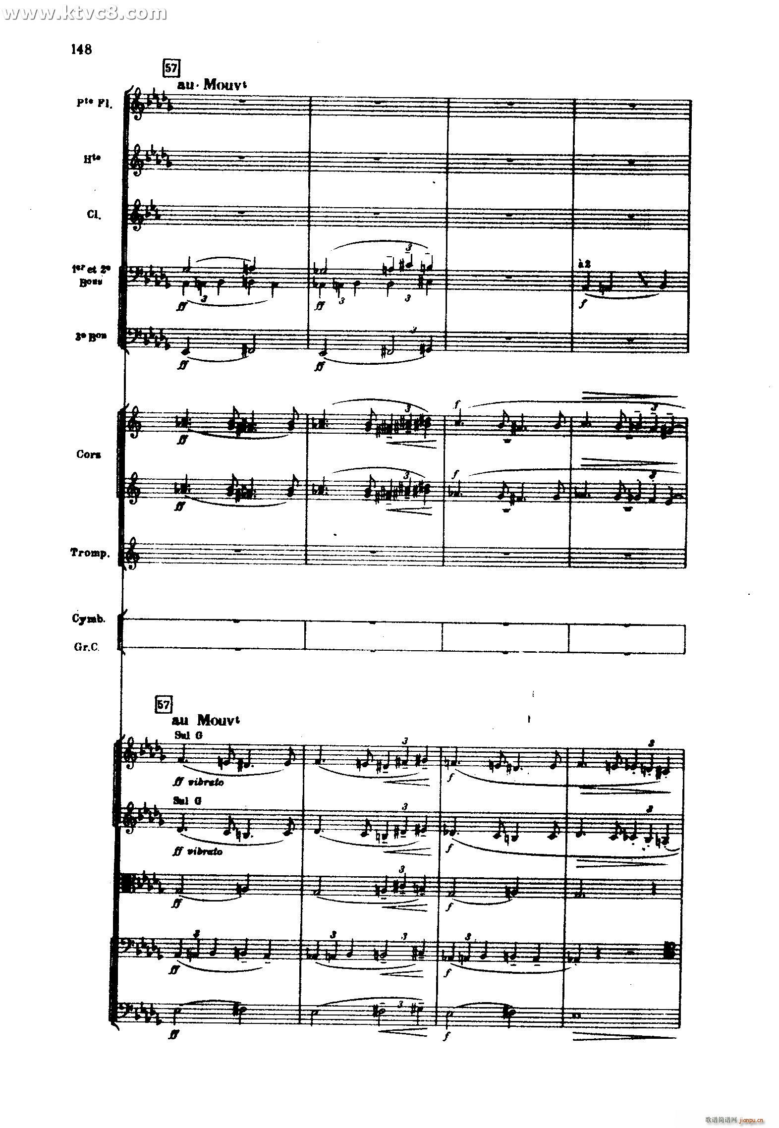 海 三首交响素描之三 风与海的对话(总谱)48