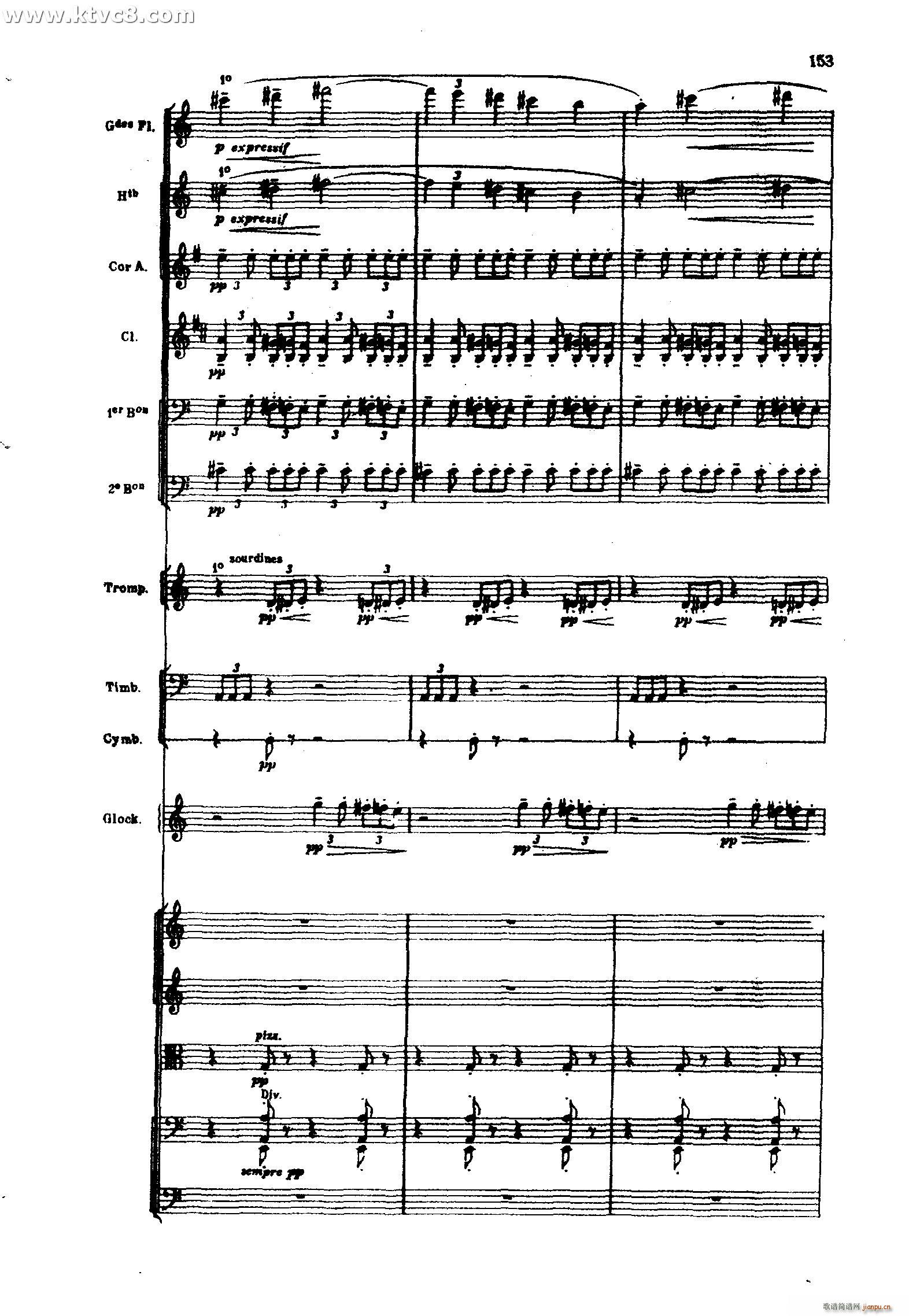 海 三首交响素描之三 风与海的对话(总谱)53