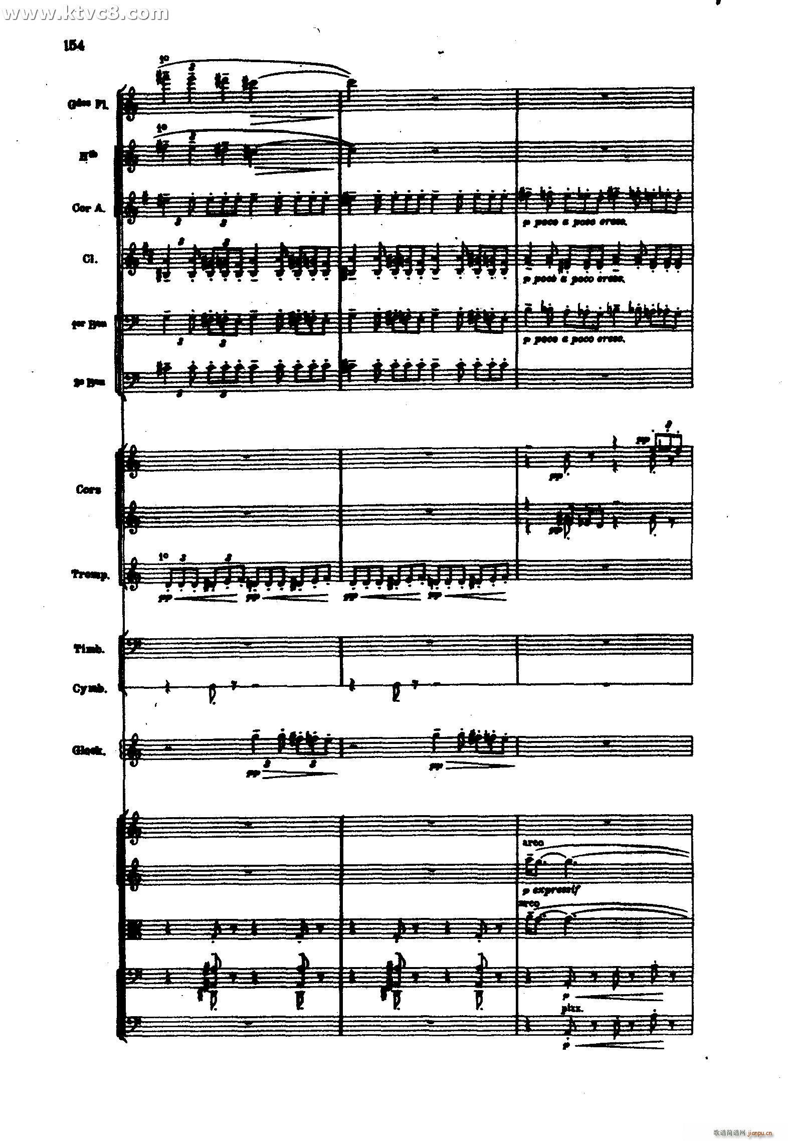 海 三首交响素描之三 风与海的对话(总谱)54