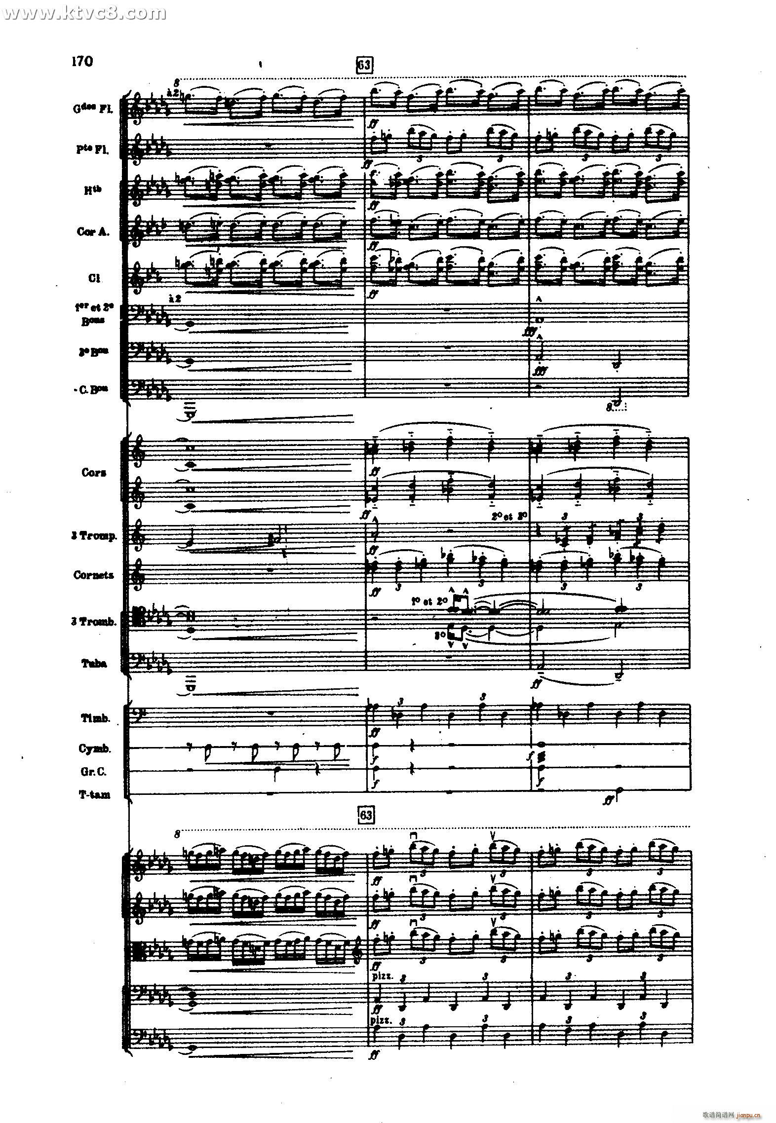 海 三首交响素描之三 风与海的对话(总谱)70