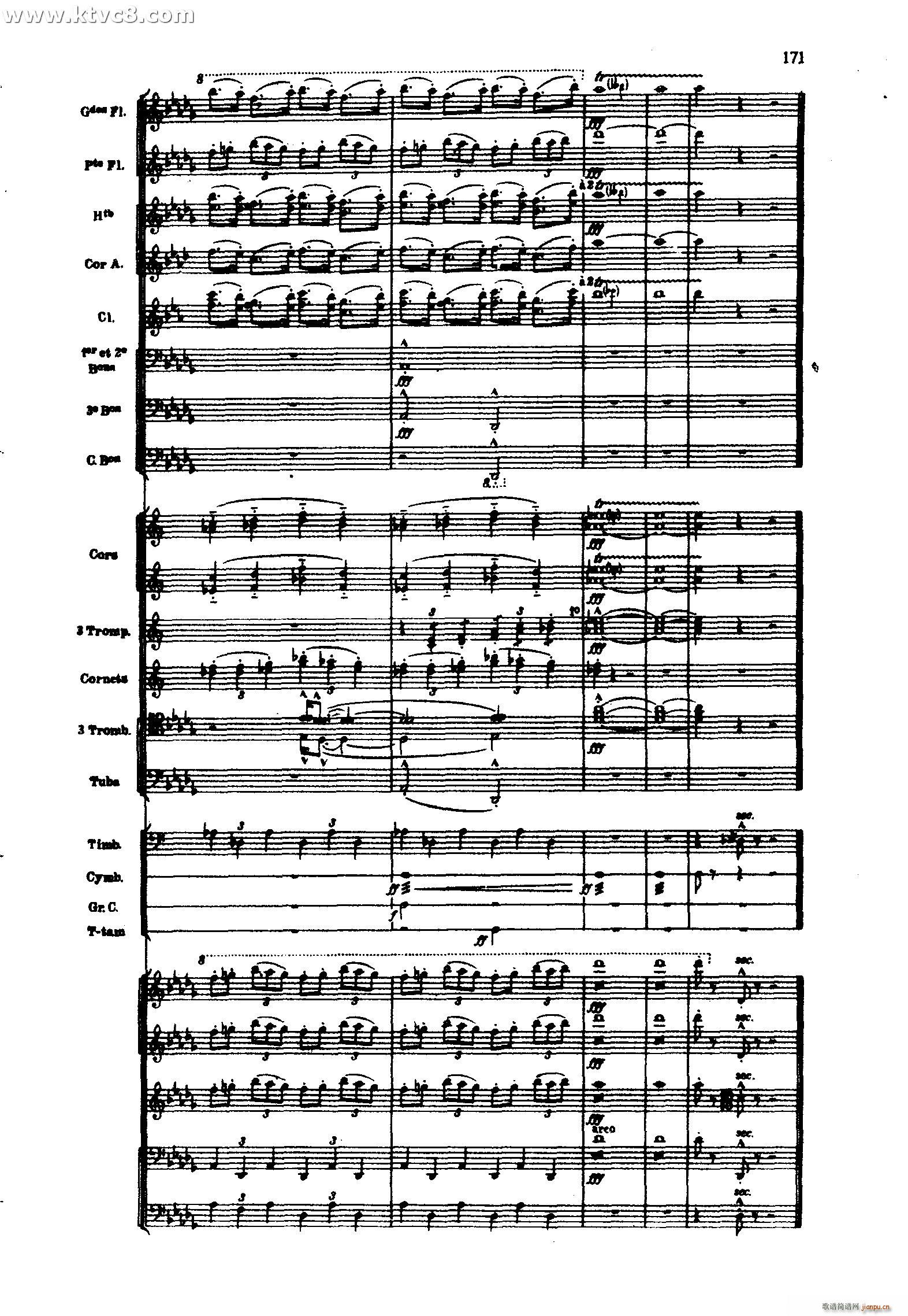 海 三首交响素描之三 风与海的对话(总谱)71