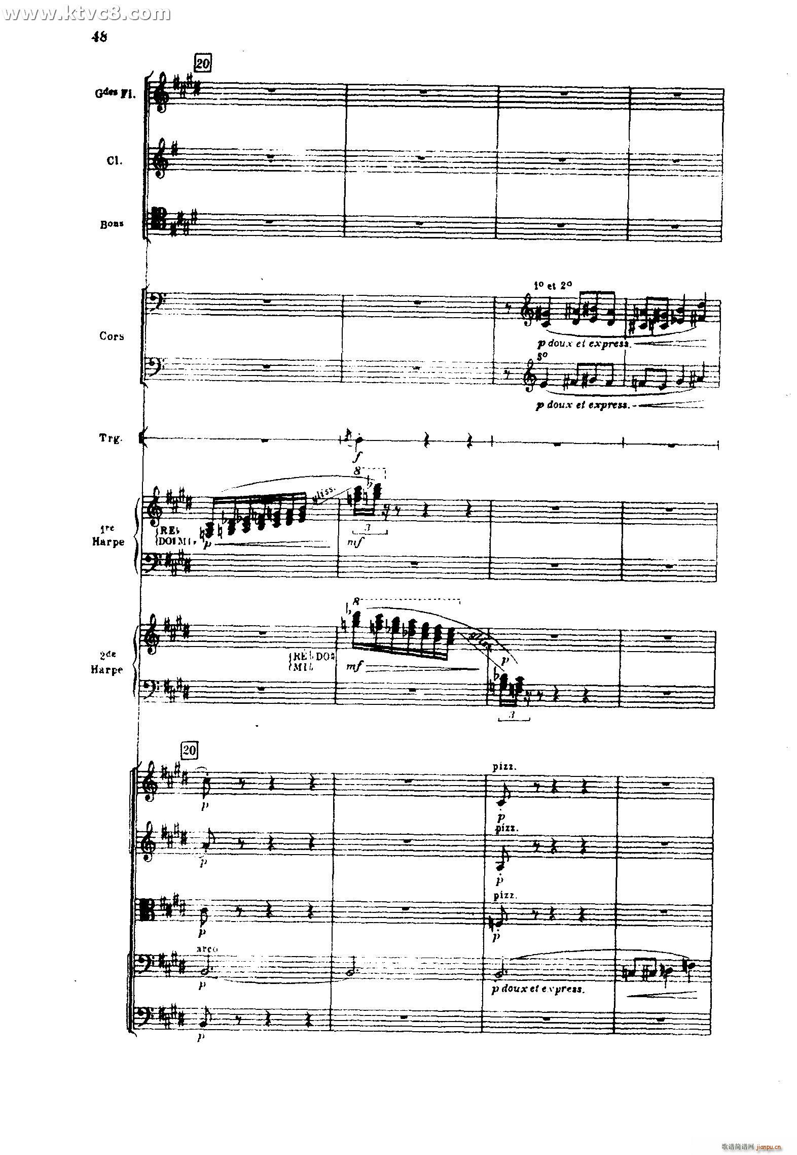 海 三首交响素描之二 浪的嬉戏(总谱)10