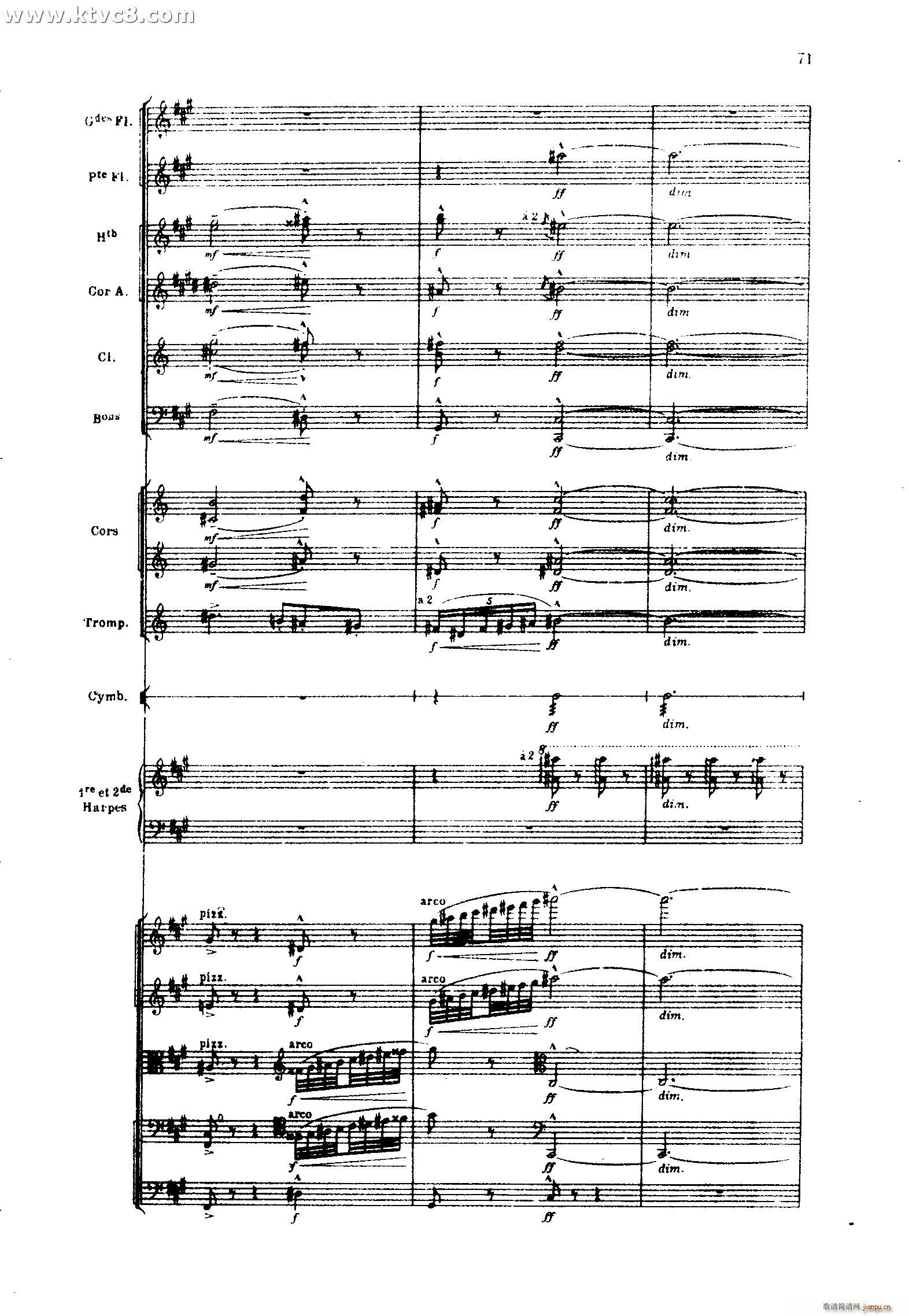 海 三首交响素描之二 浪的嬉戏(总谱)33