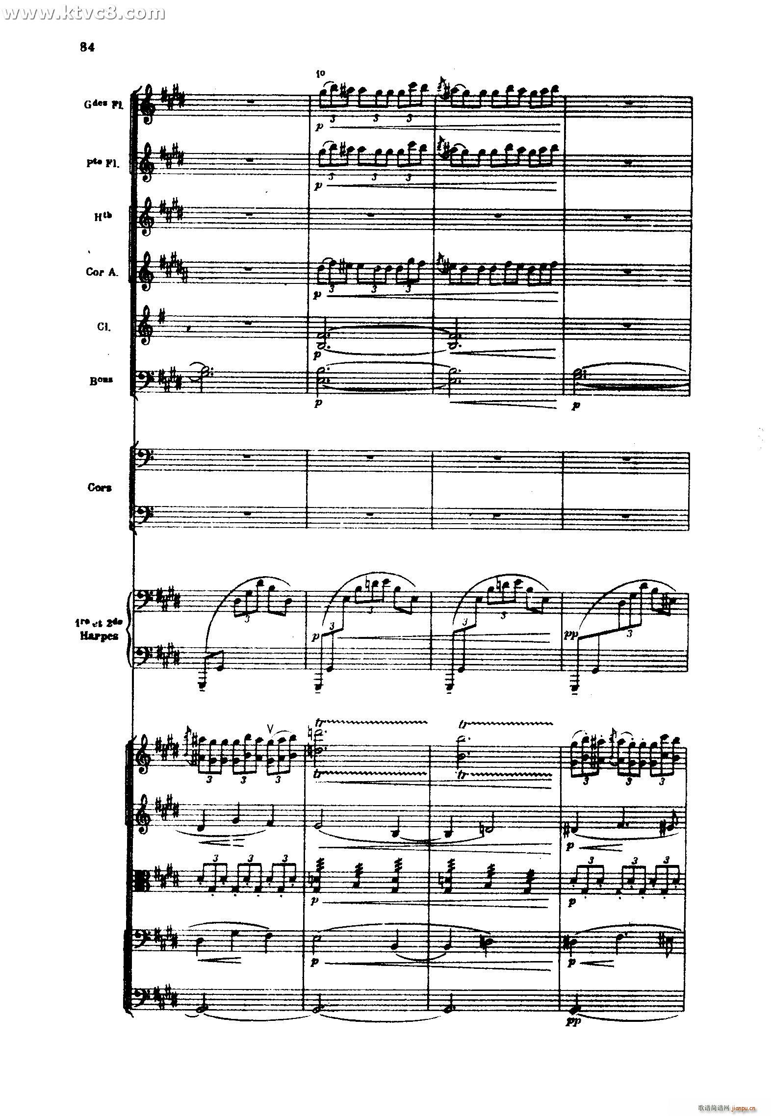 海 三首交响素描之二 浪的嬉戏(总谱)46