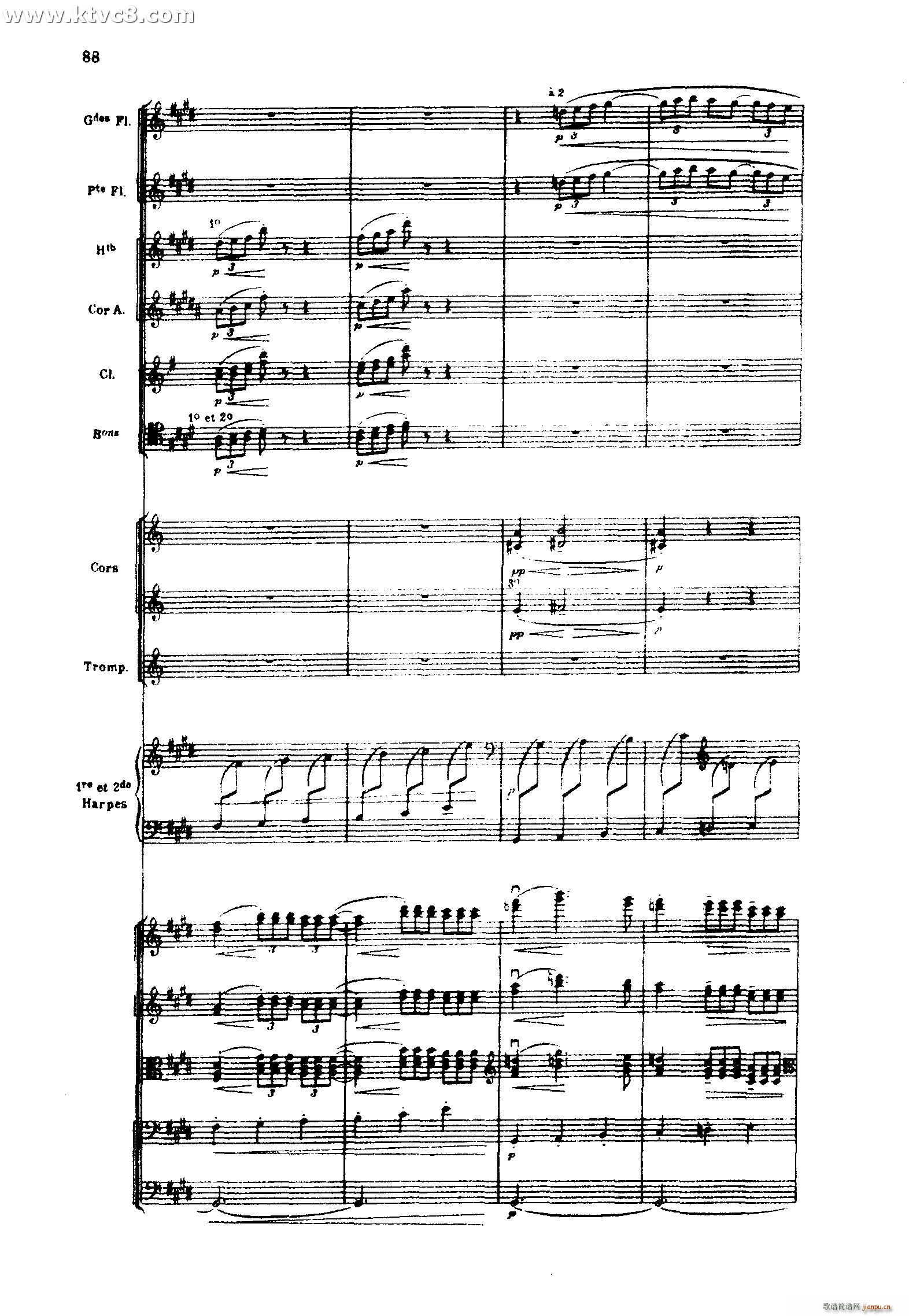 海 三首交响素描之二 浪的嬉戏(总谱)50