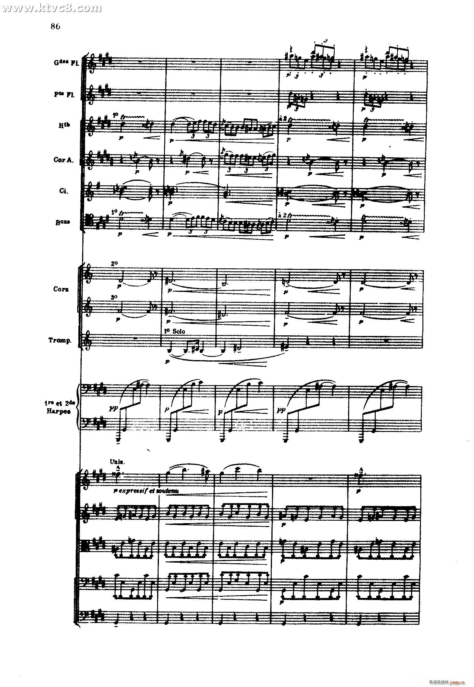 海 三首交响素描之二 浪的嬉戏(总谱)48