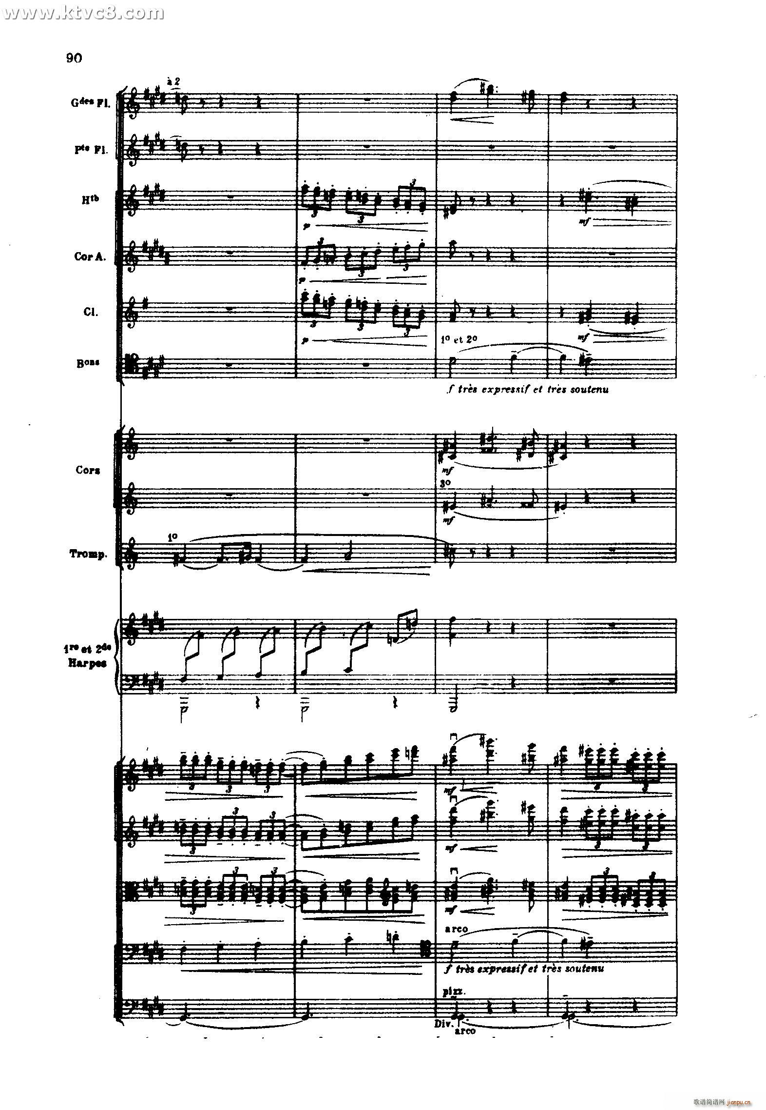 海 三首交响素描之二 浪的嬉戏(总谱)52