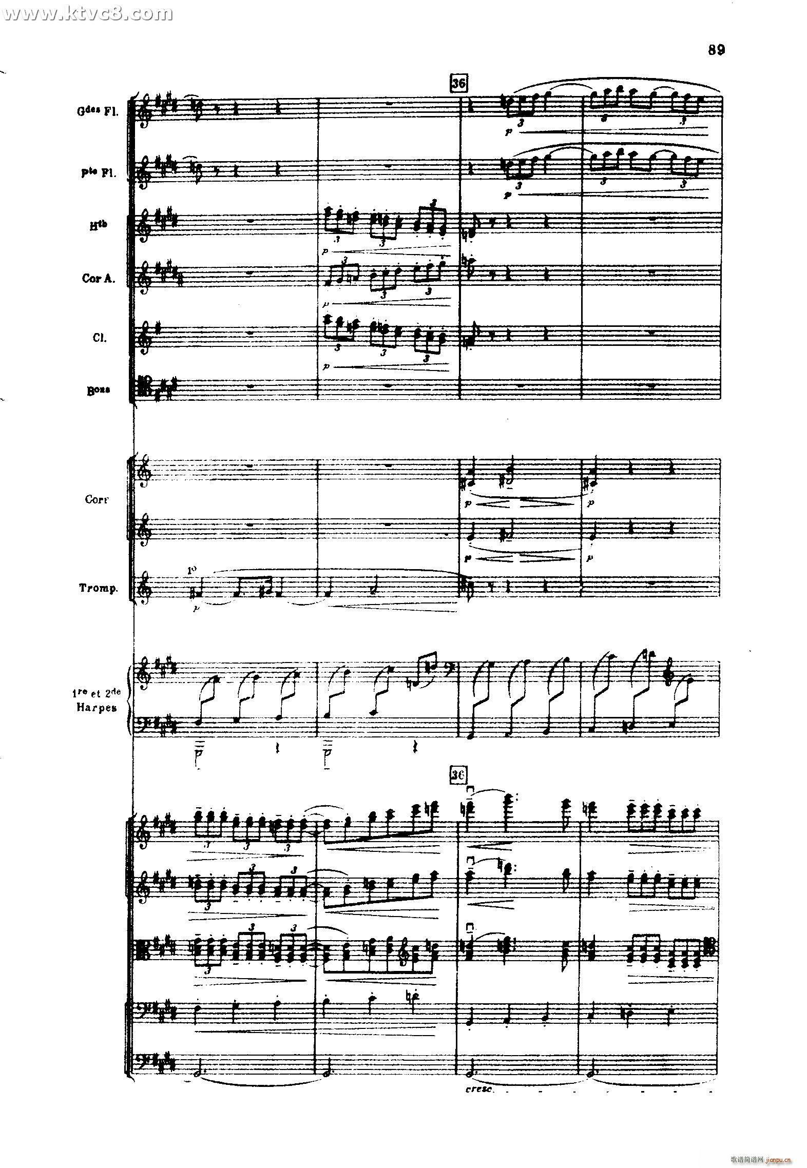 海 三首交响素描之二 浪的嬉戏(总谱)51