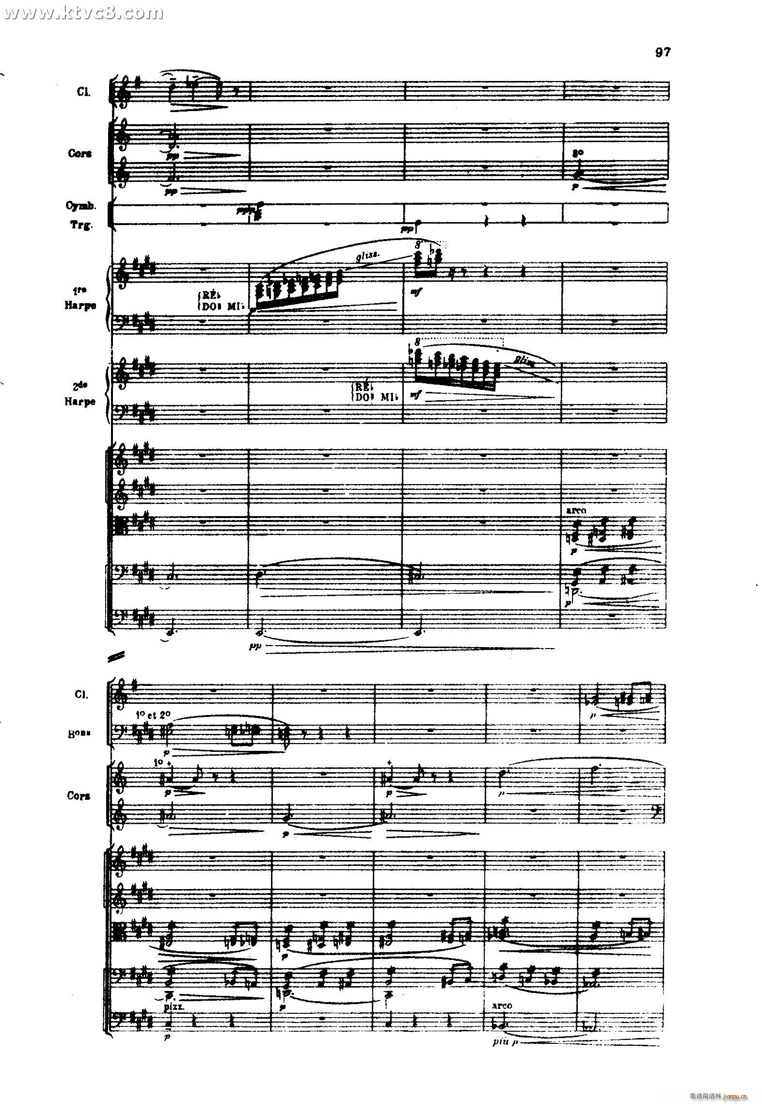 海 三首交响素描之二 浪的嬉戏(总谱)59