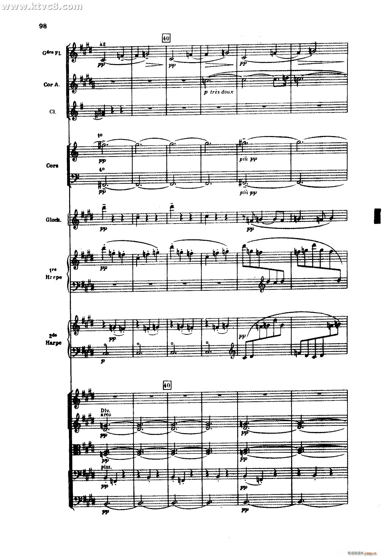 海 三首交响素描之二 浪的嬉戏(总谱)60