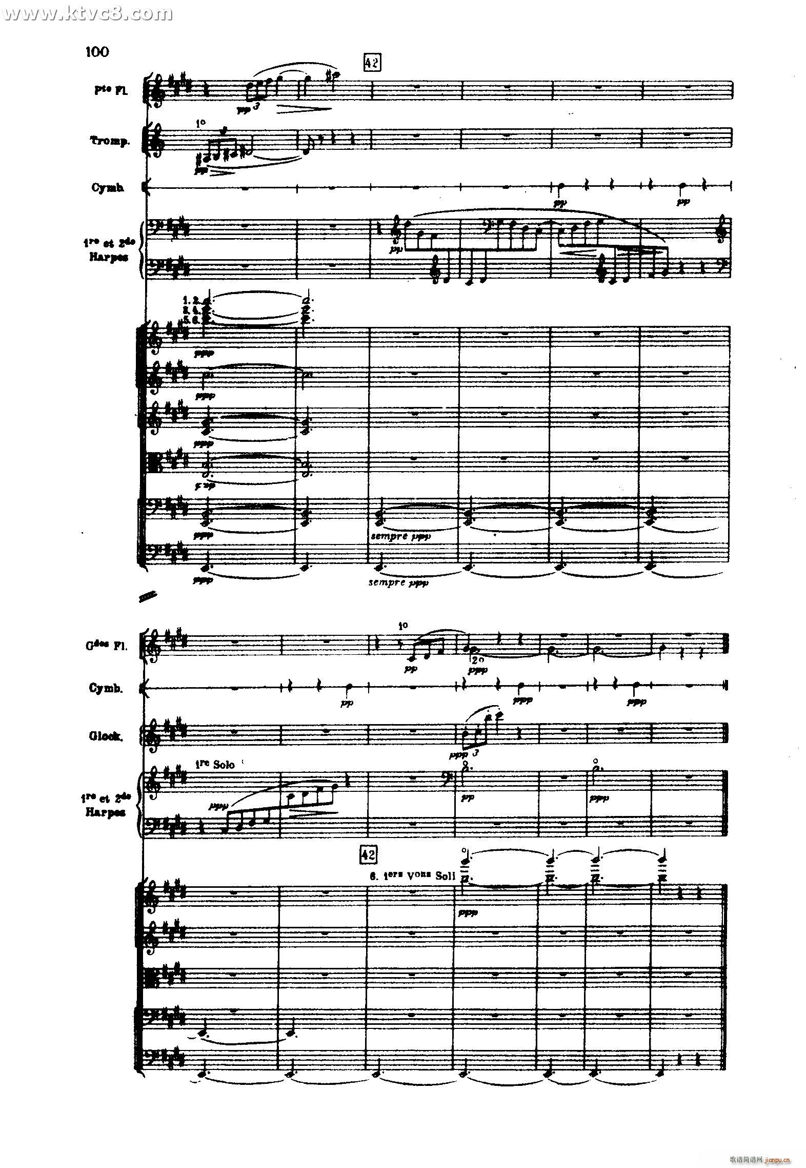 海 三首交响素描之二 浪的嬉戏(总谱)62