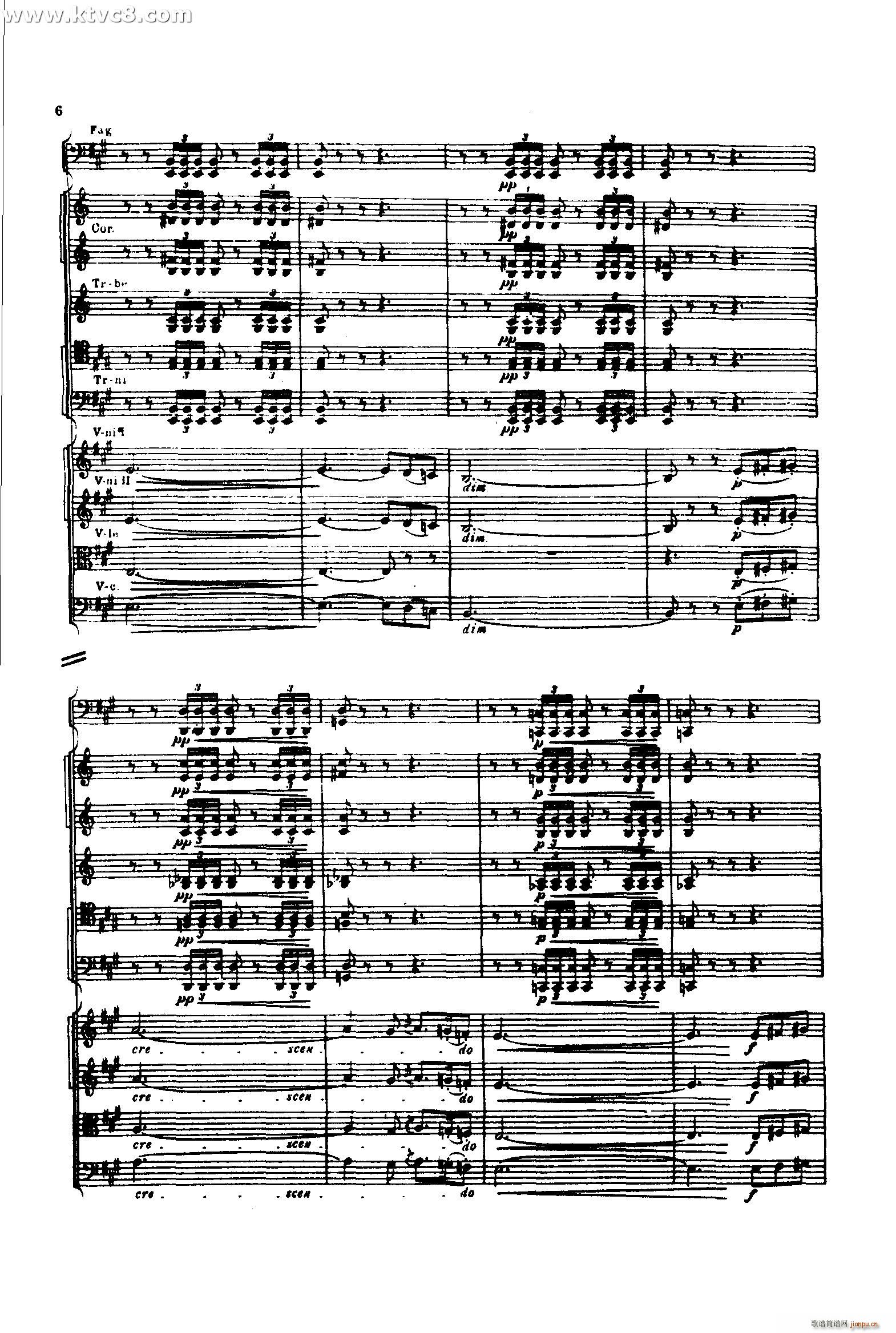 意大利随想曲1 共两部分(总谱)5