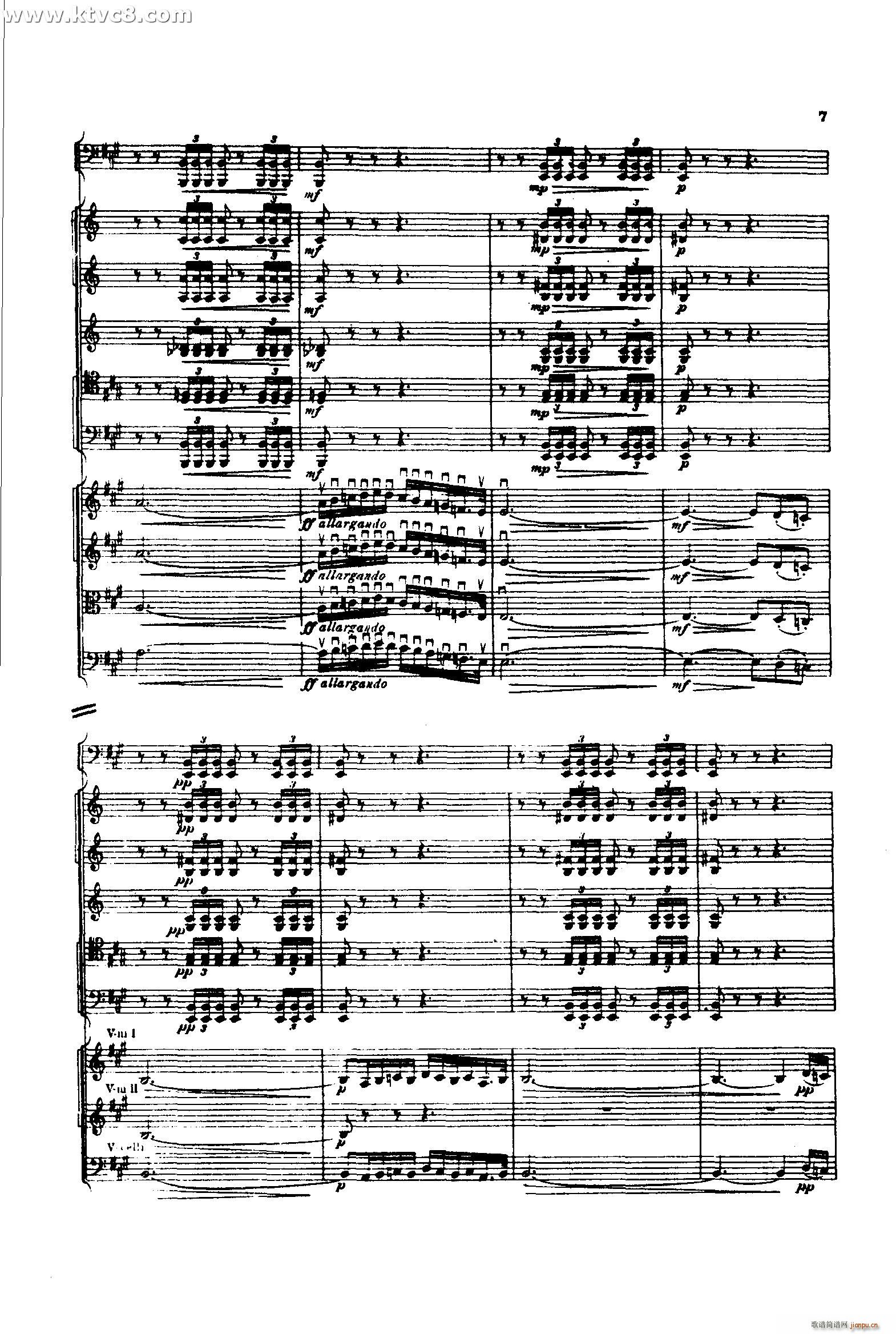 意大利随想曲1 共两部分(总谱)6