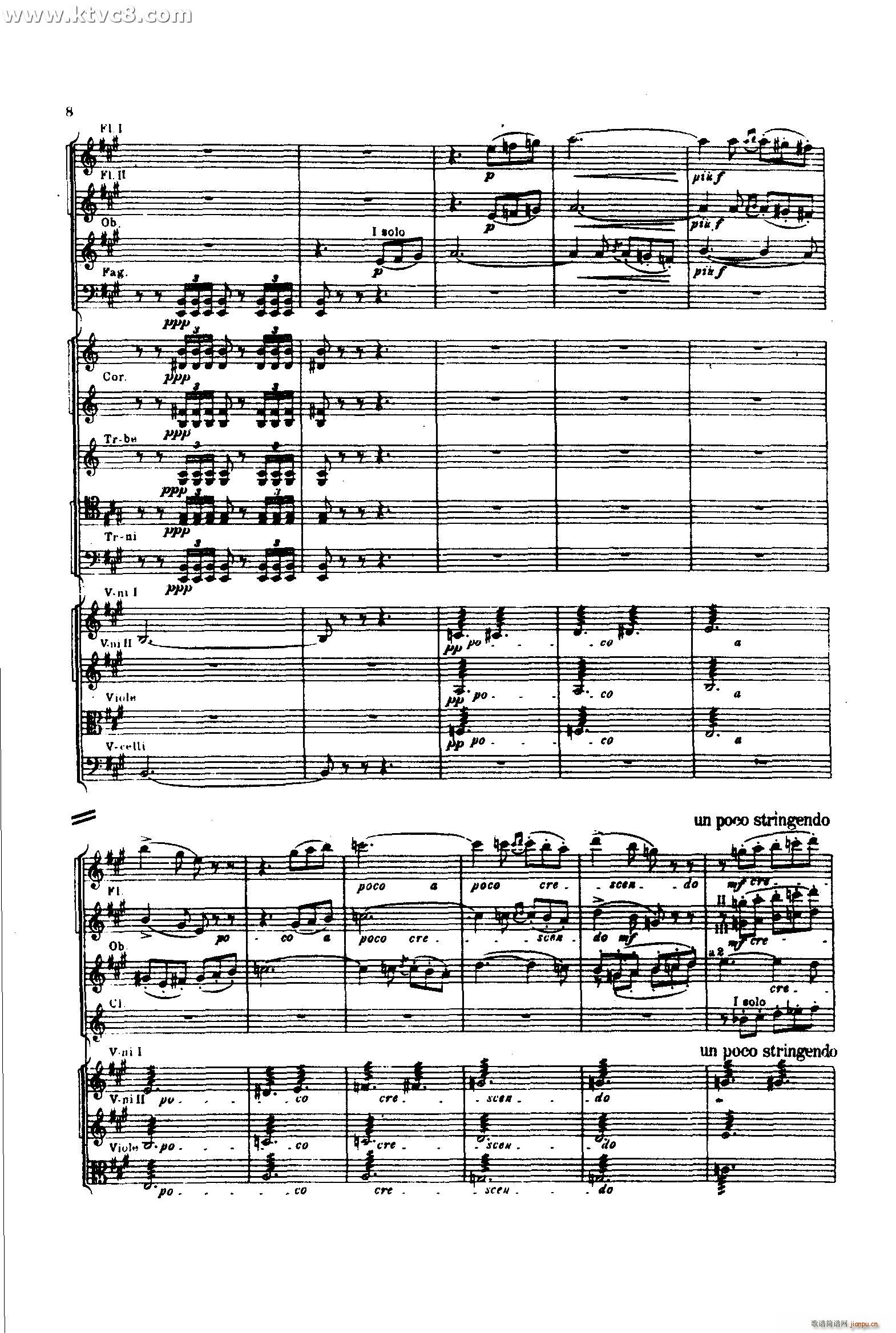 意大利随想曲1 共两部分(总谱)7