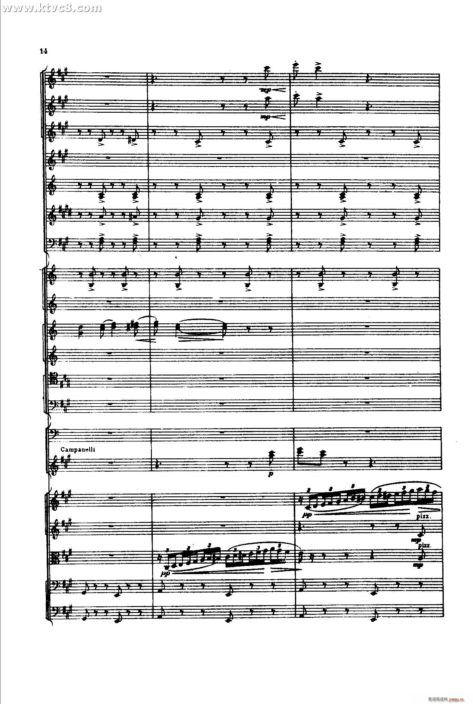 意大利随想曲1 共两部分(总谱)13