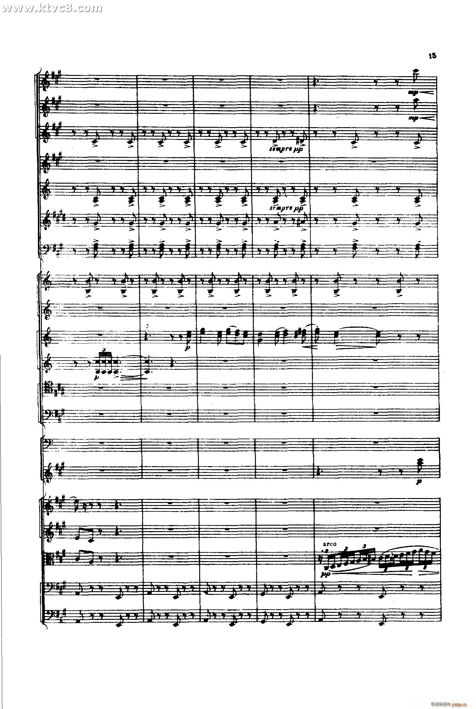 意大利随想曲1 共两部分(总谱)14