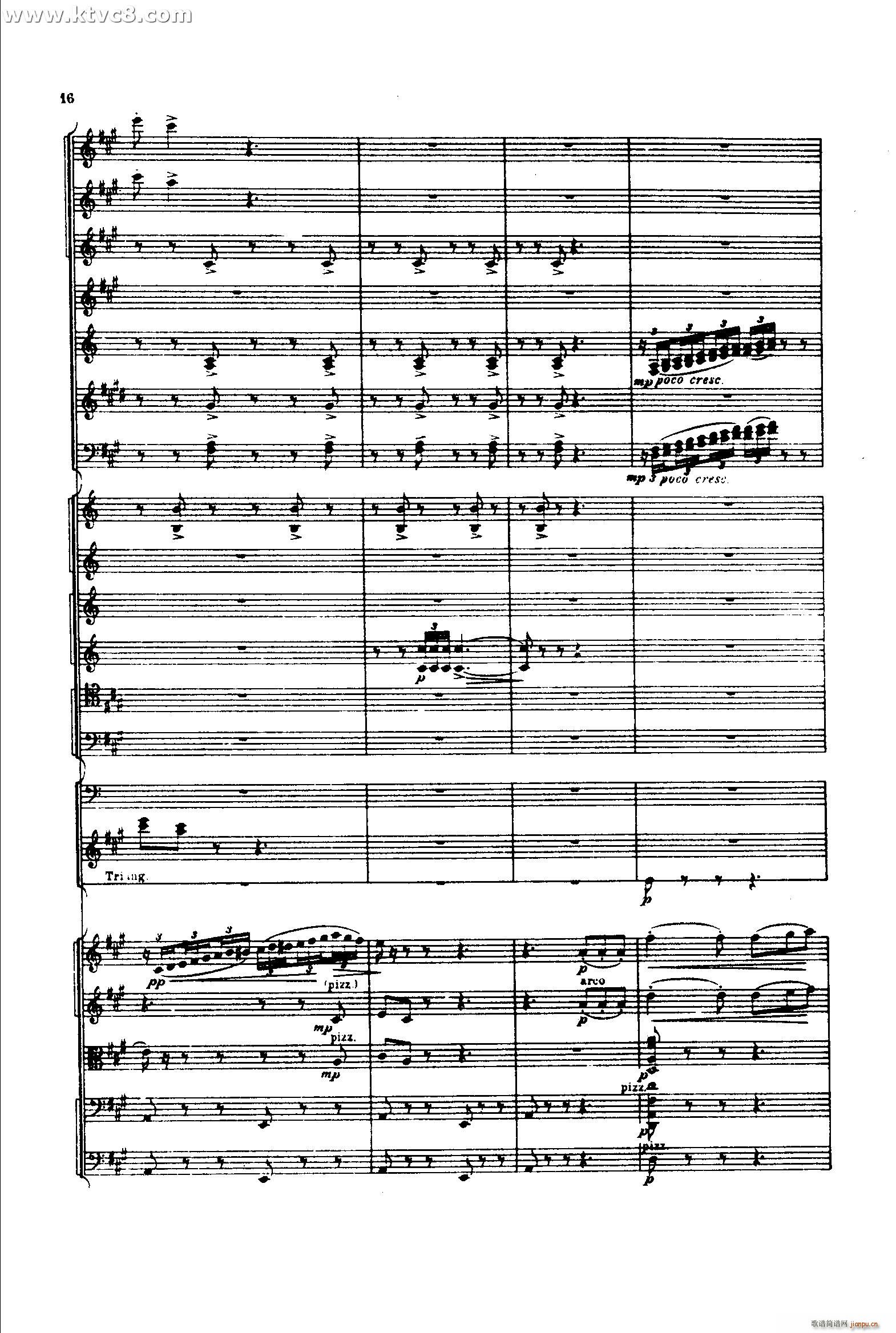 意大利随想曲1 共两部分(总谱)15