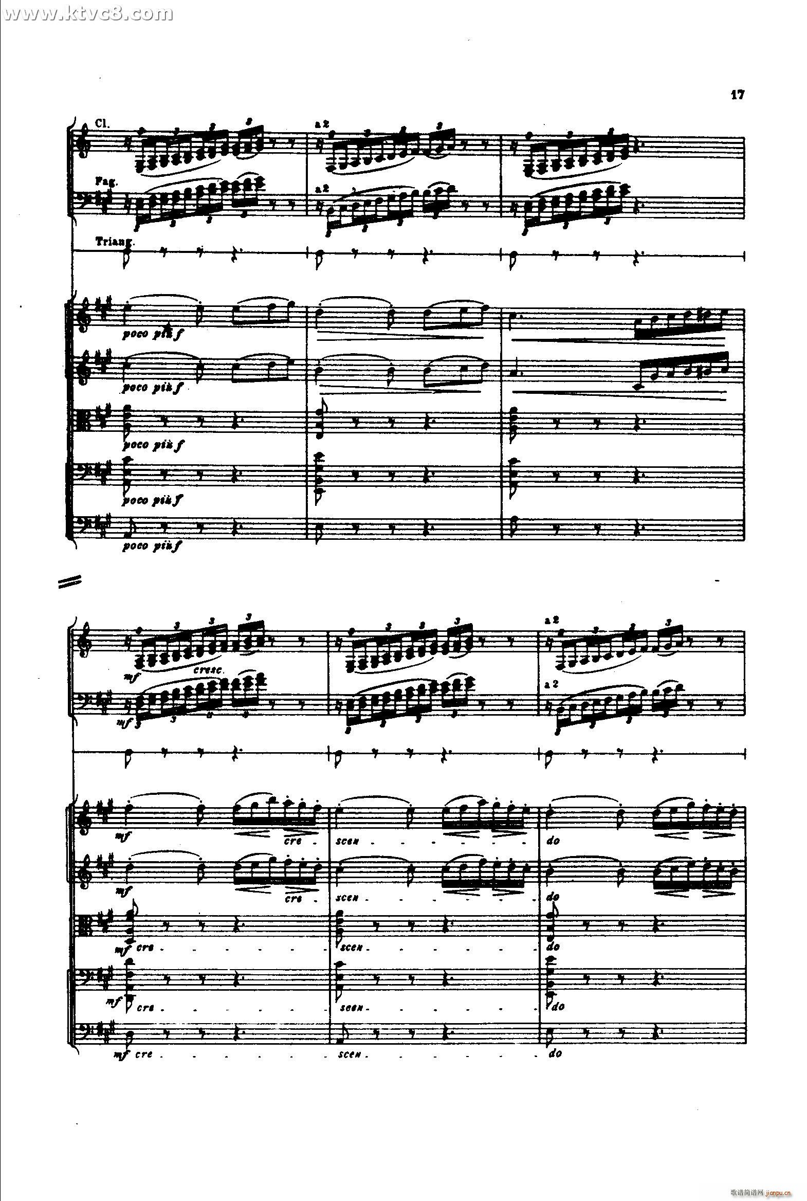 意大利随想曲1 共两部分(总谱)16