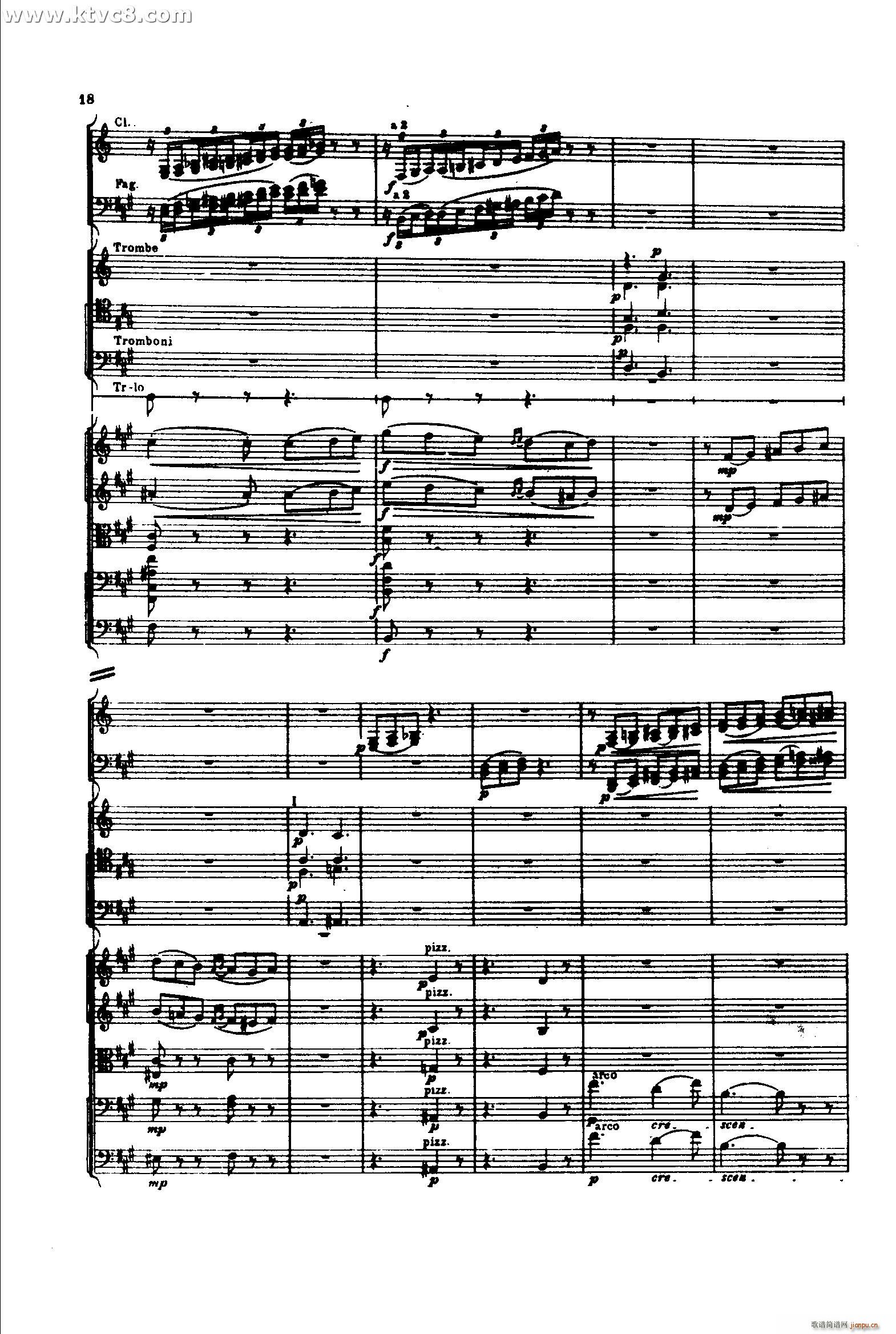 意大利随想曲1 共两部分(总谱)17