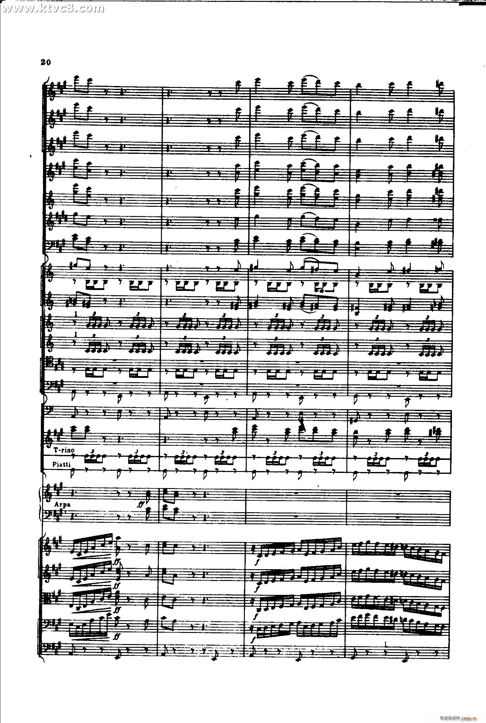 意大利随想曲1 共两部分(总谱)19