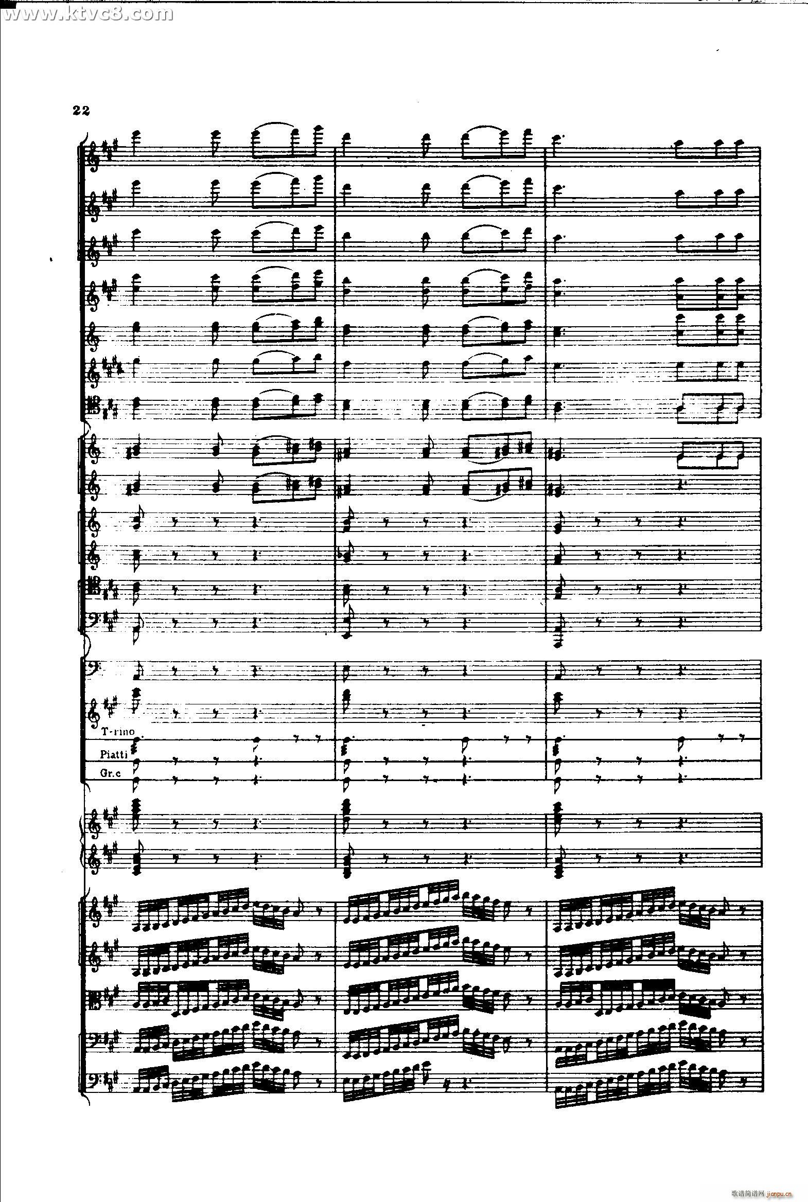 意大利随想曲1 共两部分(总谱)21