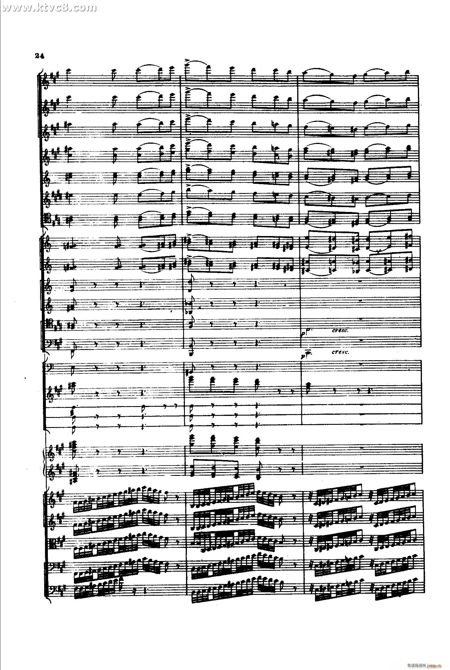 意大利随想曲1 共两部分(总谱)23