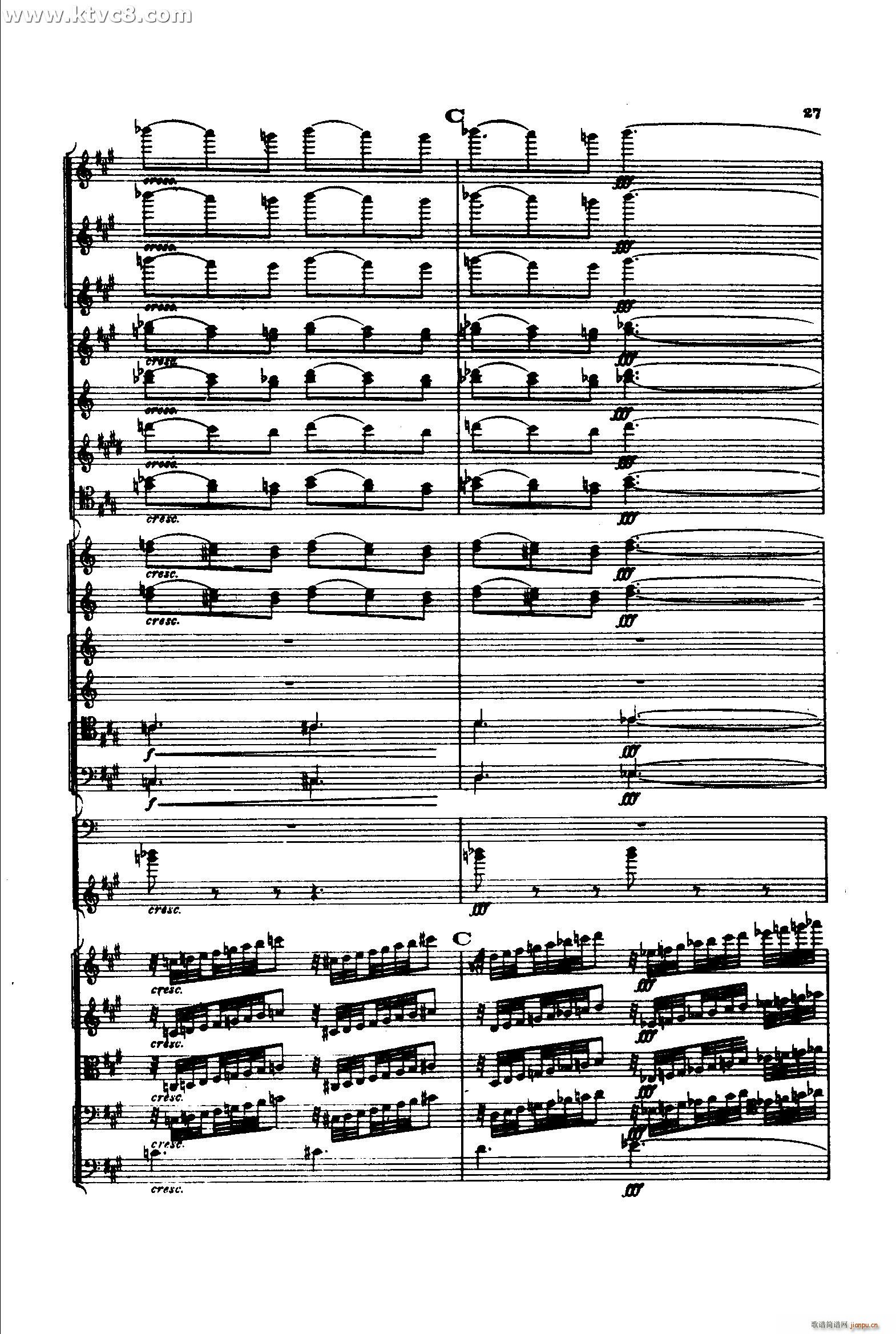 意大利随想曲1 共两部分(总谱)26