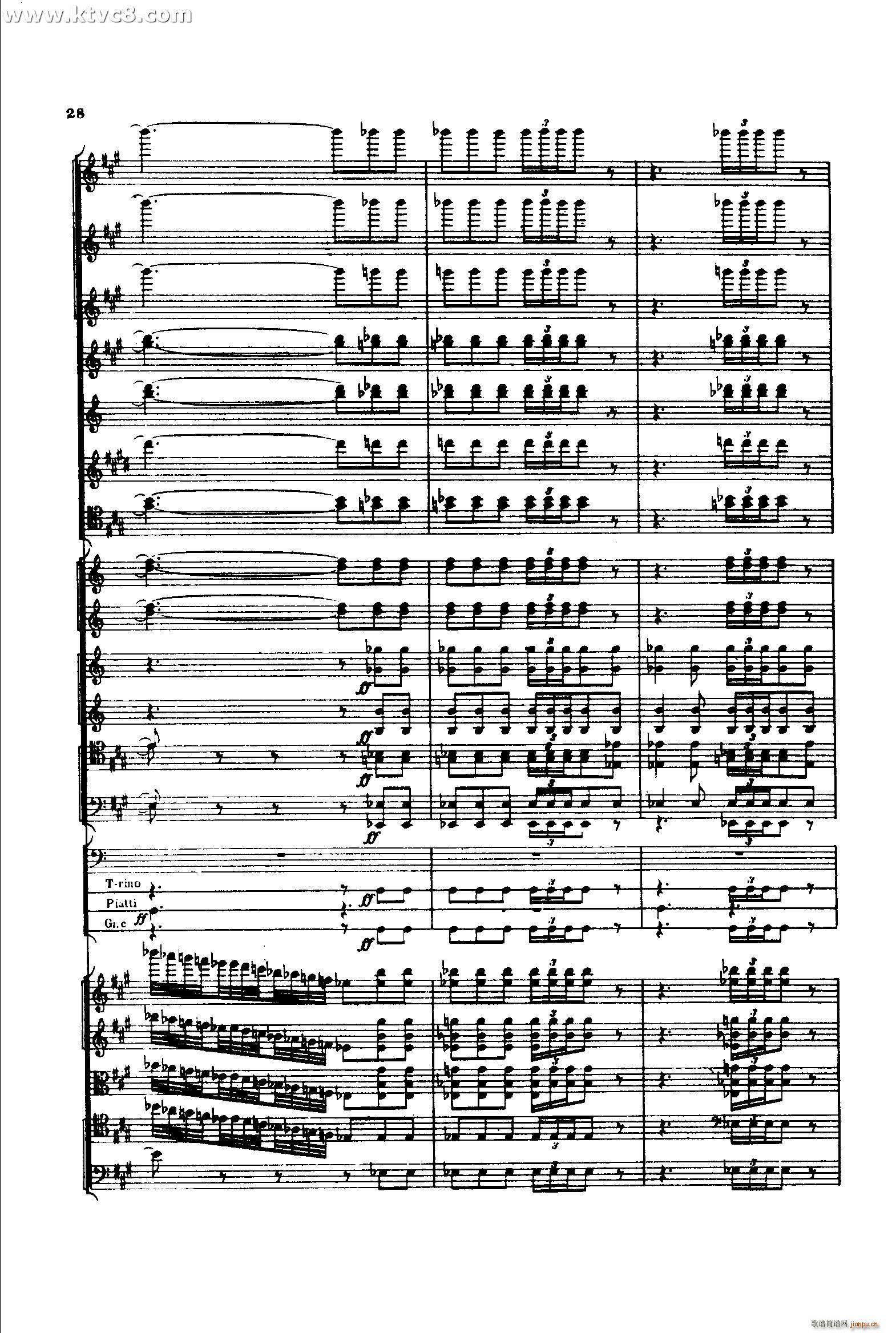 意大利随想曲1 共两部分(总谱)27