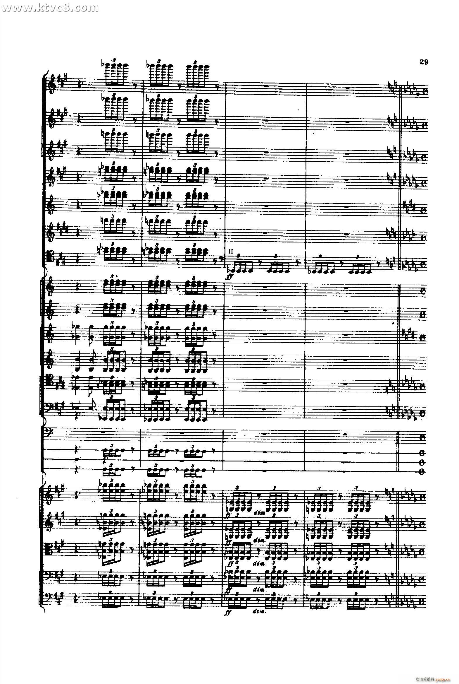 意大利随想曲1 共两部分(总谱)28