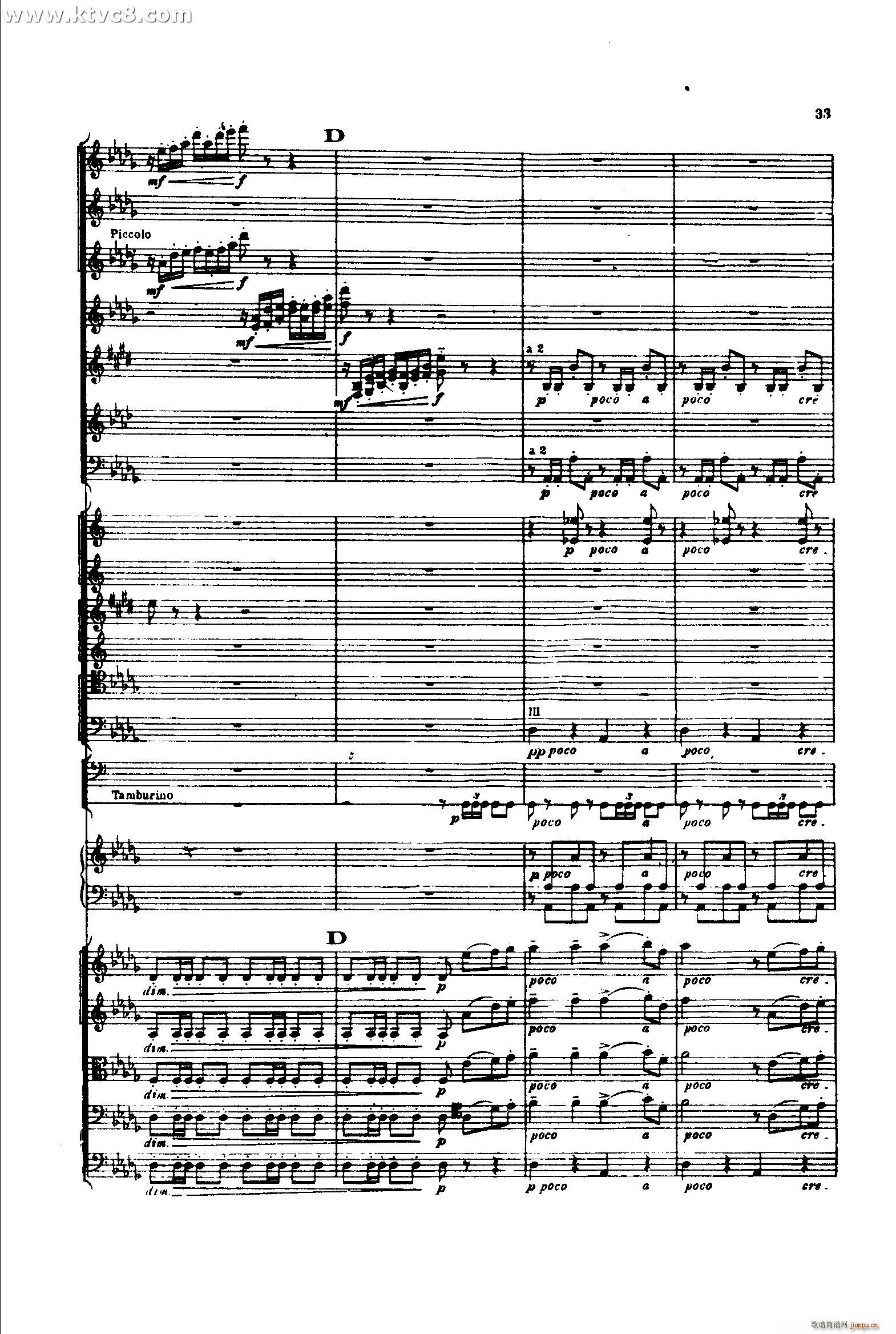 意大利随想曲1 共两部分(总谱)32