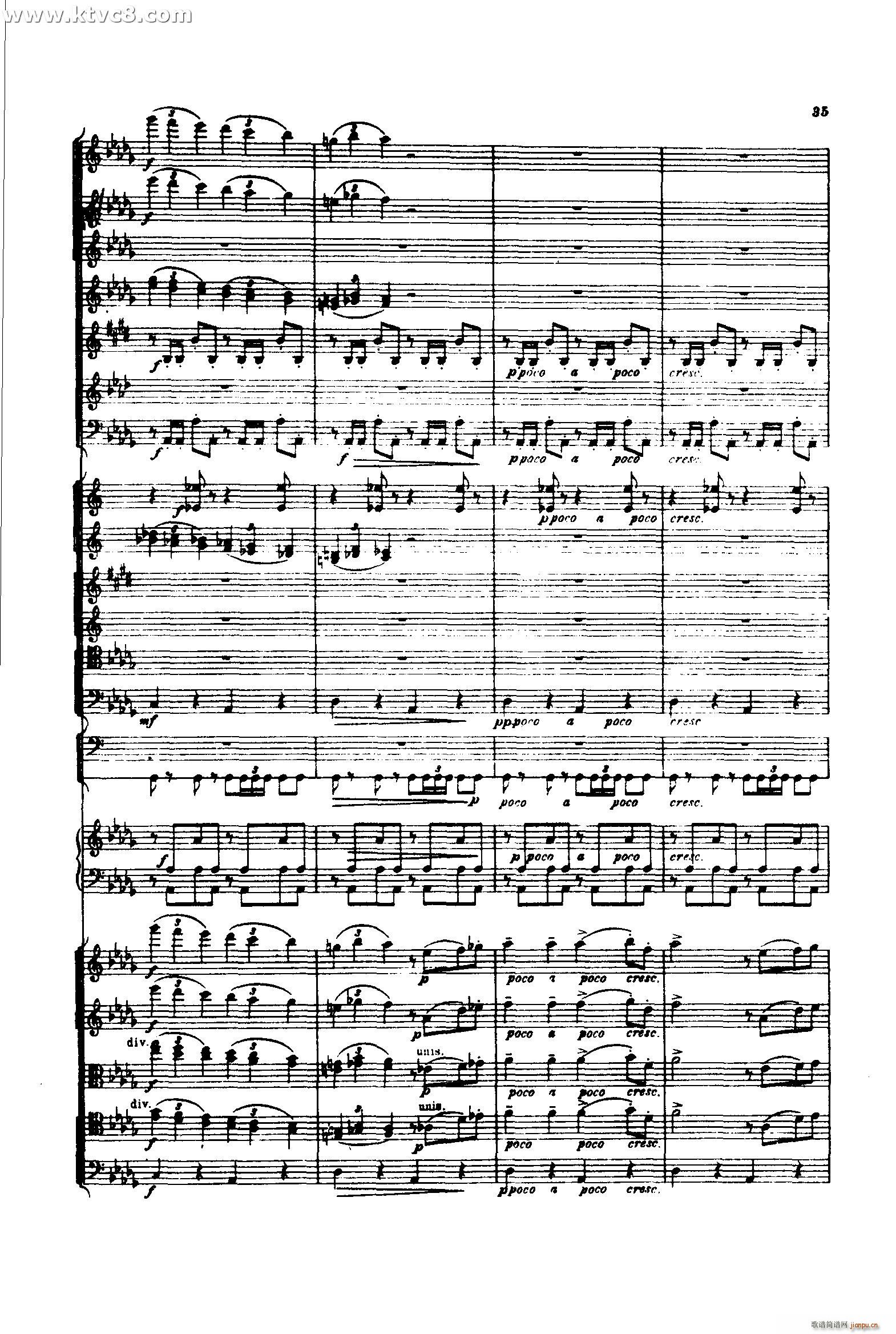 意大利随想曲1 共两部分(总谱)34