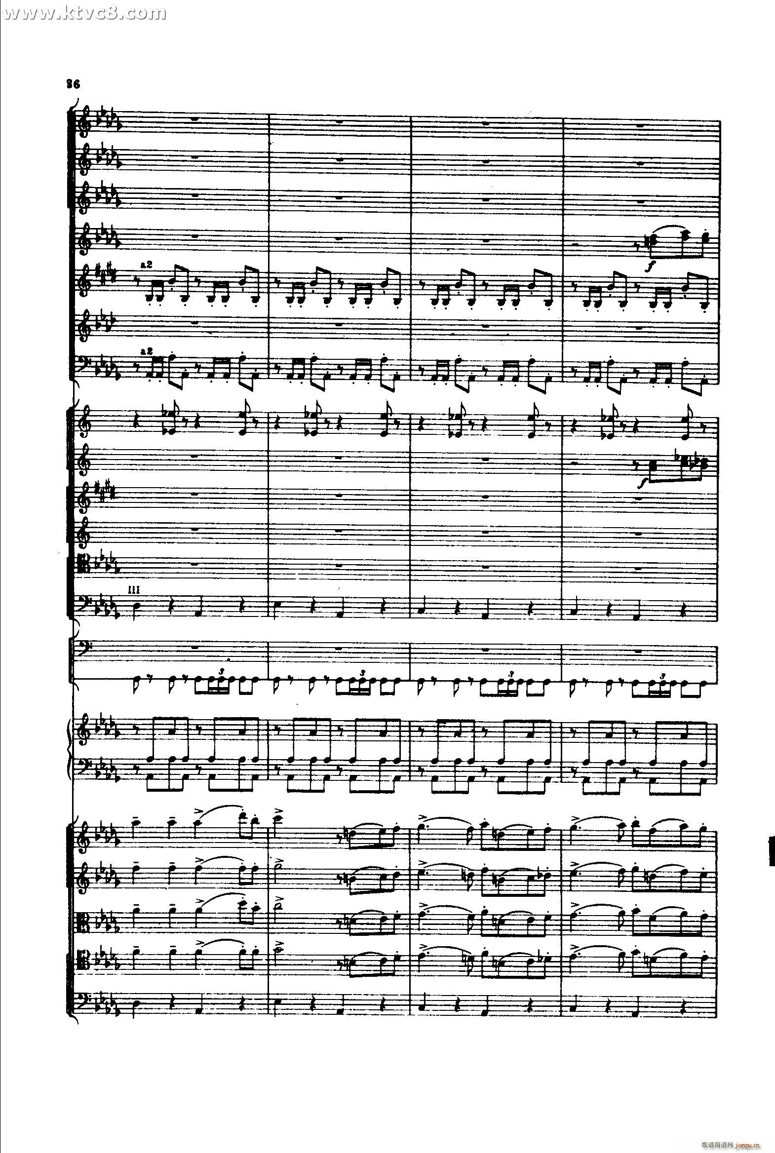 意大利随想曲1 共两部分(总谱)35